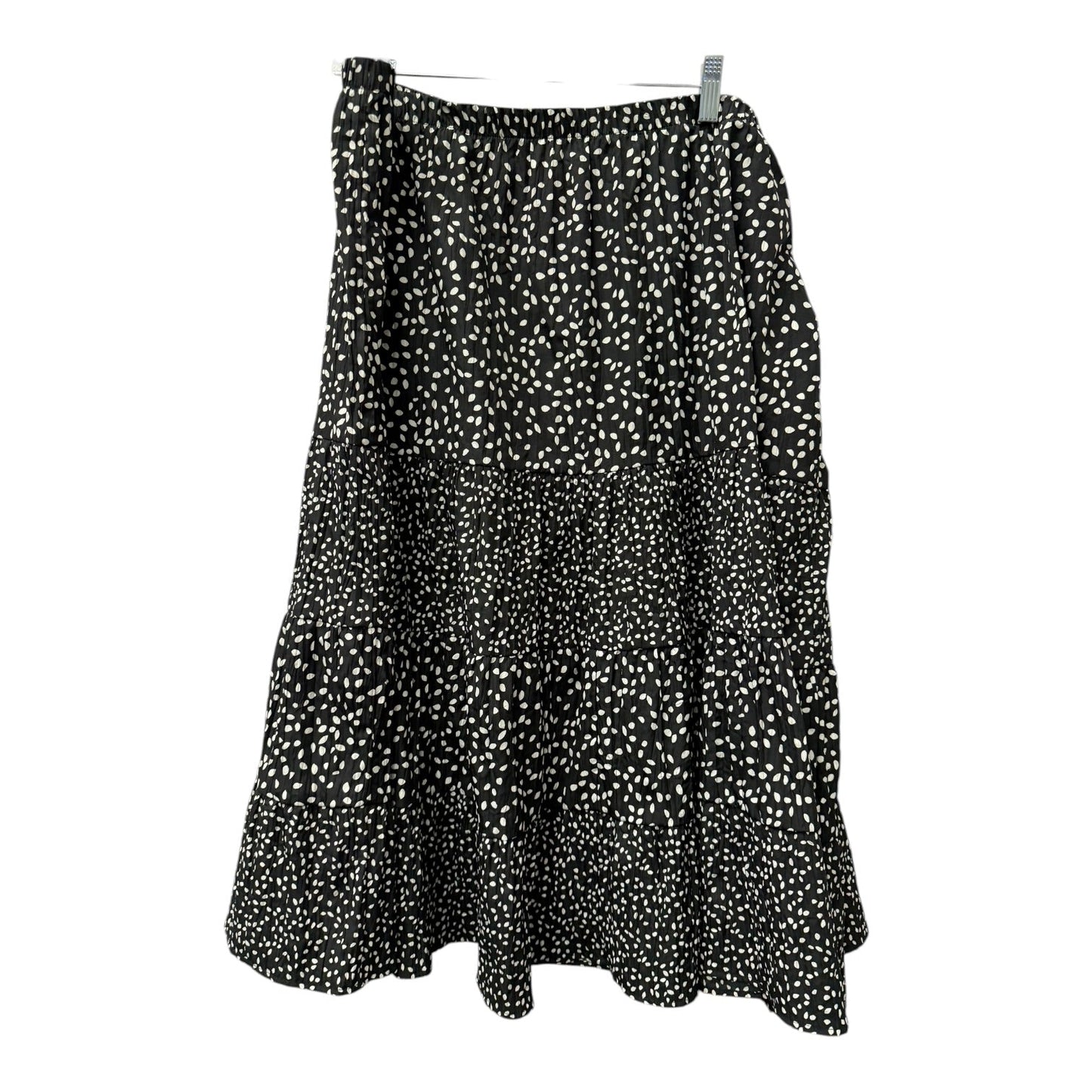 Skirt Midi By Susan Graver In Polkadot Pattern, Size:18