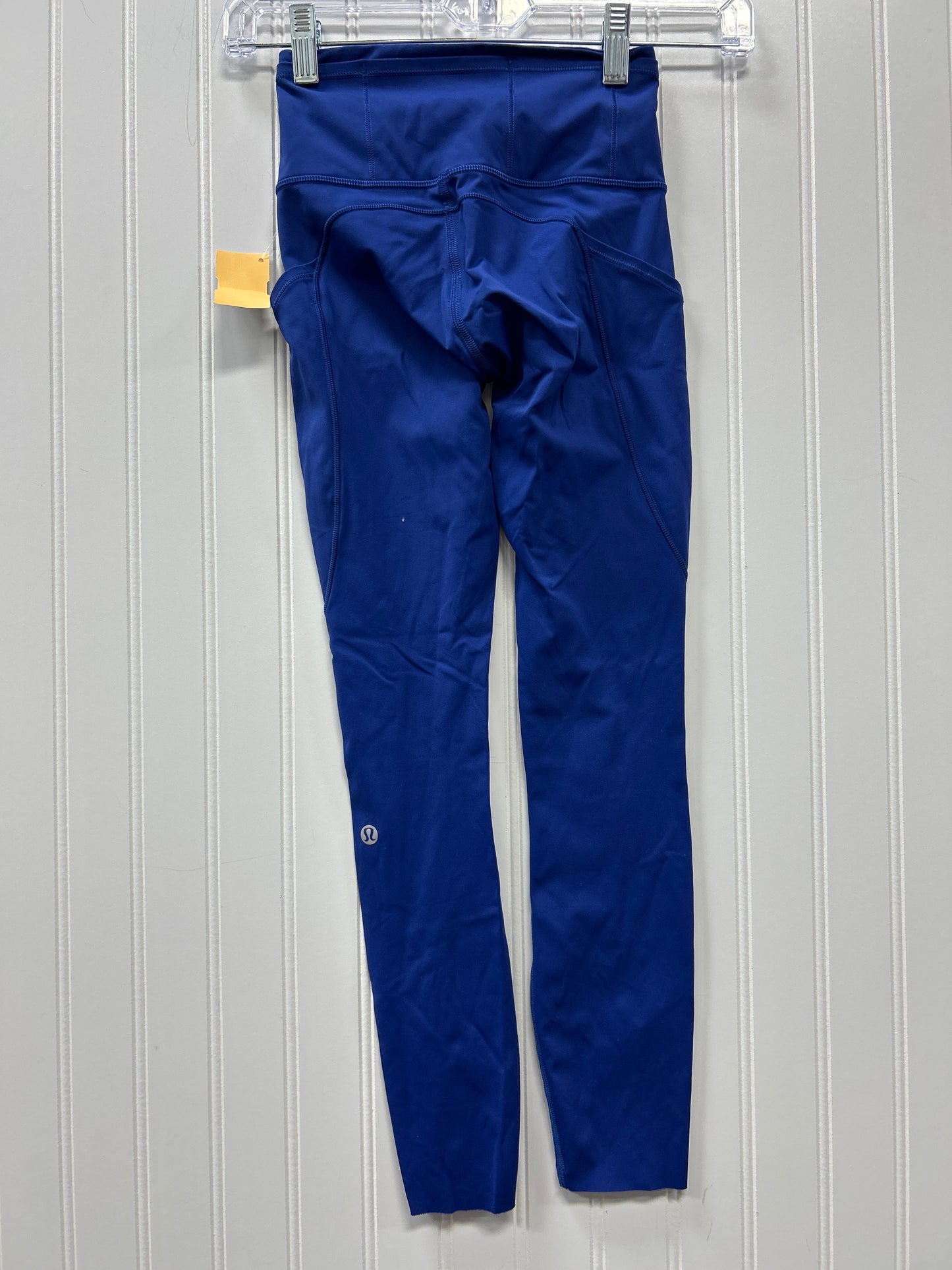 Athletic Leggings By Lululemon In Blue, Size:0