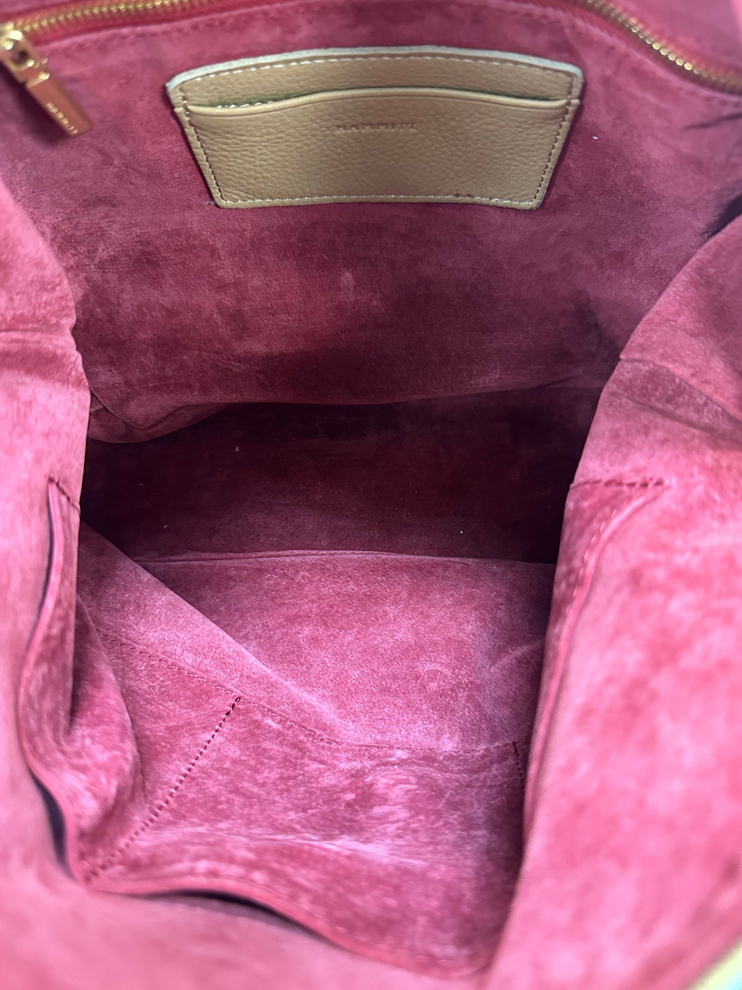 Handbag Leather By Hammitt In Tan, Size:Medium