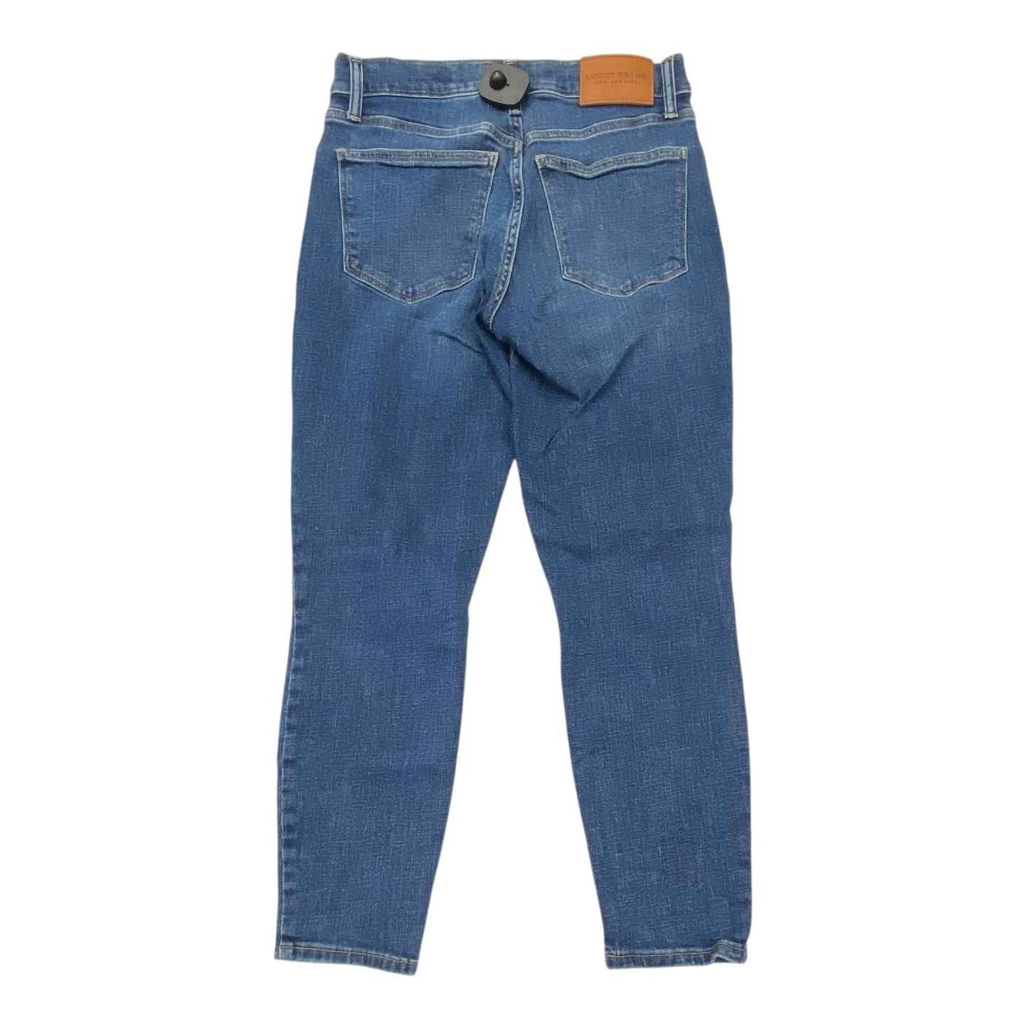 Jeans Cropped By Lucky Brand In Blue Denim, Size:6