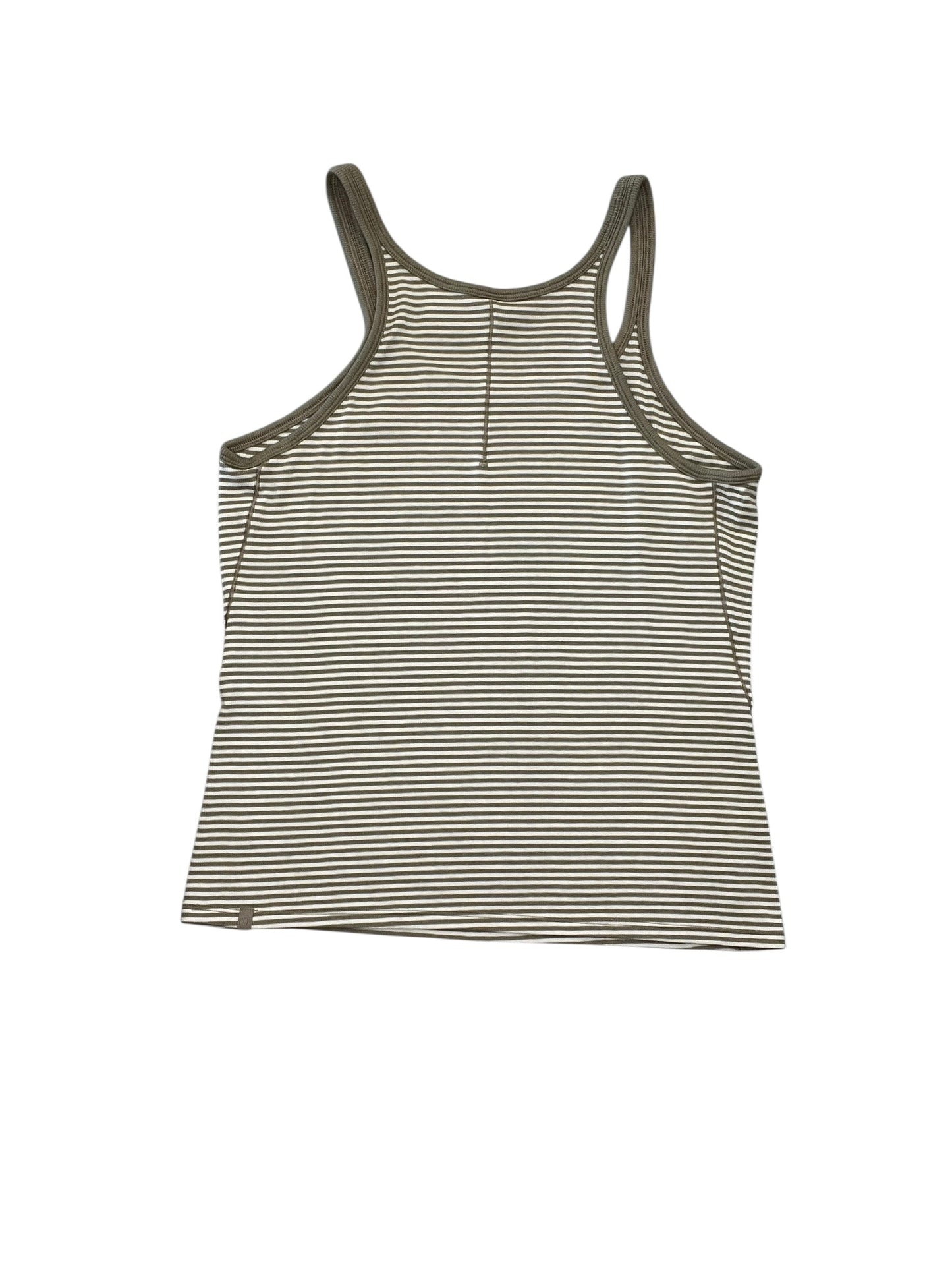 Athletic Tank Top By Lululemon In Striped Pattern, Size:M