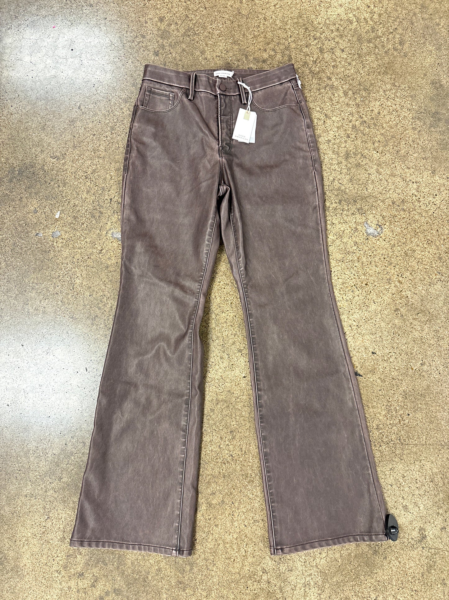 Pants Wide Leg By Good American In Brown, Size:8