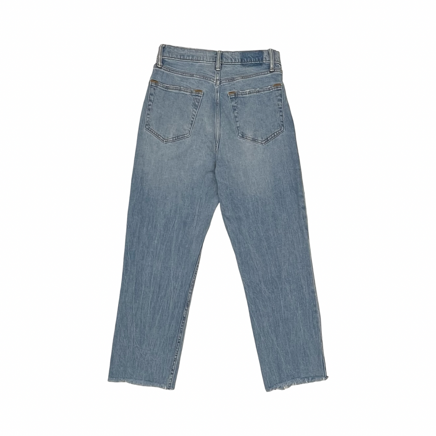 Jeans Straight By Abercrombie And Fitch In Blue Denim, Size:4