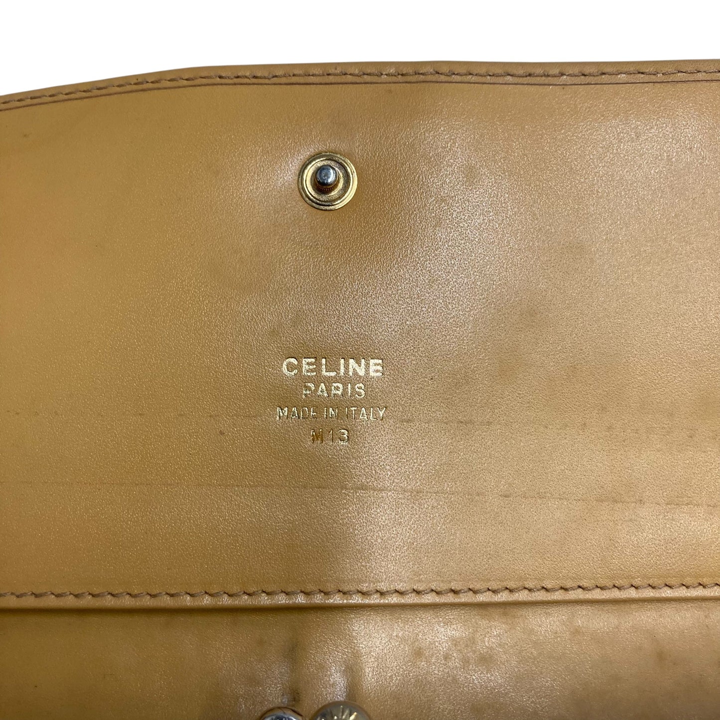 Wallet Luxury Designer By Celine In Brown & Tan, Size:Large