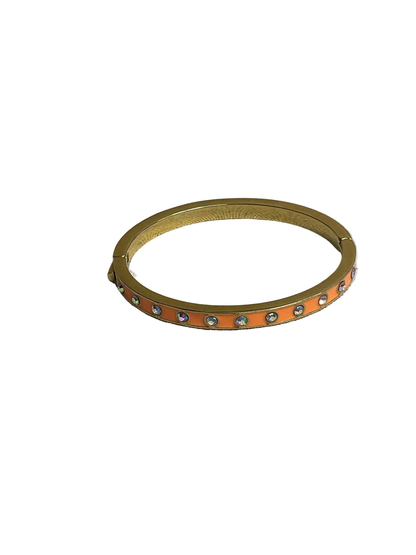 Bracelet Bangle By J. Crew In Gold & Orange