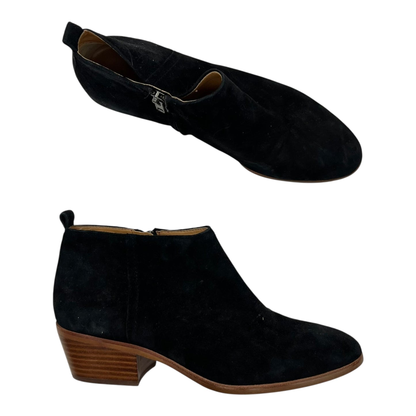 Boots Ankle Heels By J. Crew In Black, Size:8.5