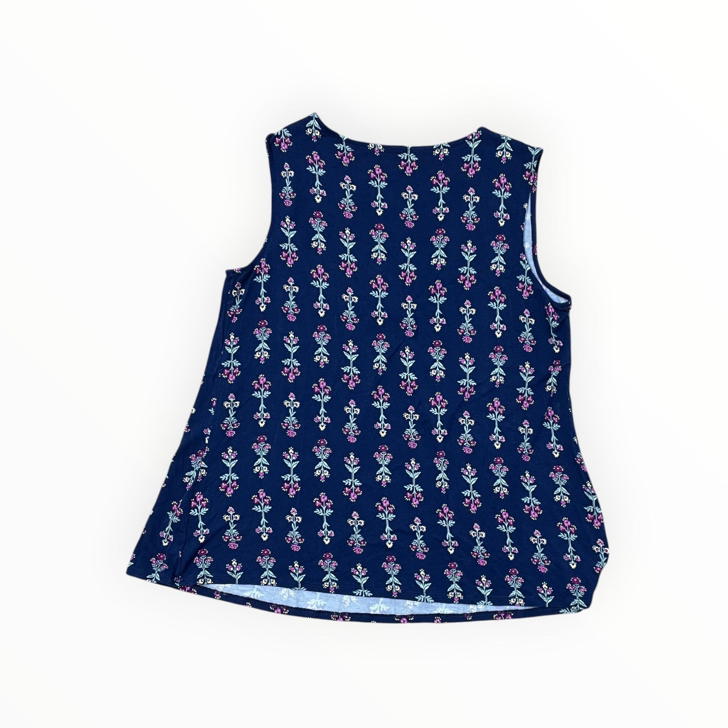Top Sleeveless By Croft And Barrow In Navy, Size:M