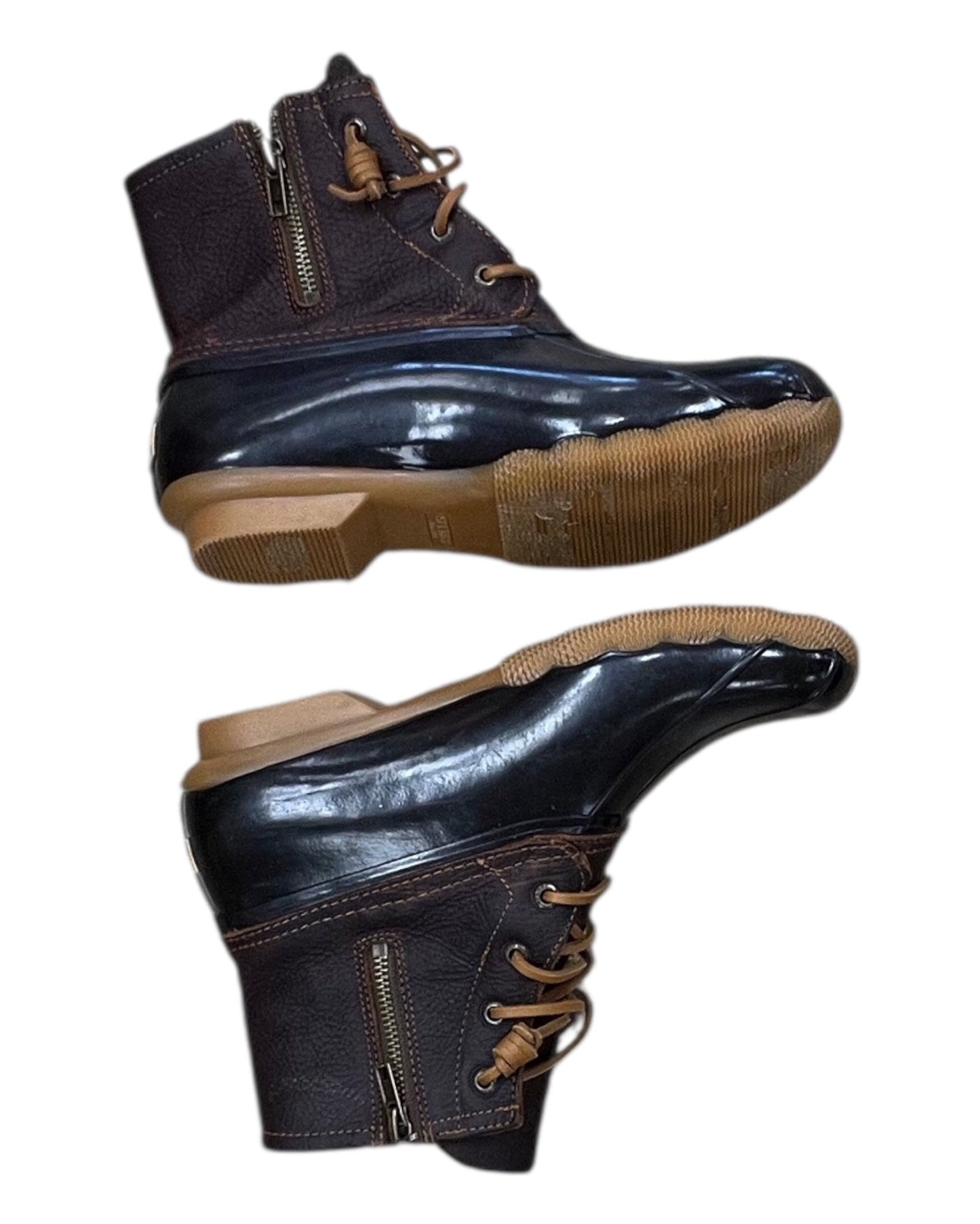 Boots Rain By Sperry In Brown, Size:8