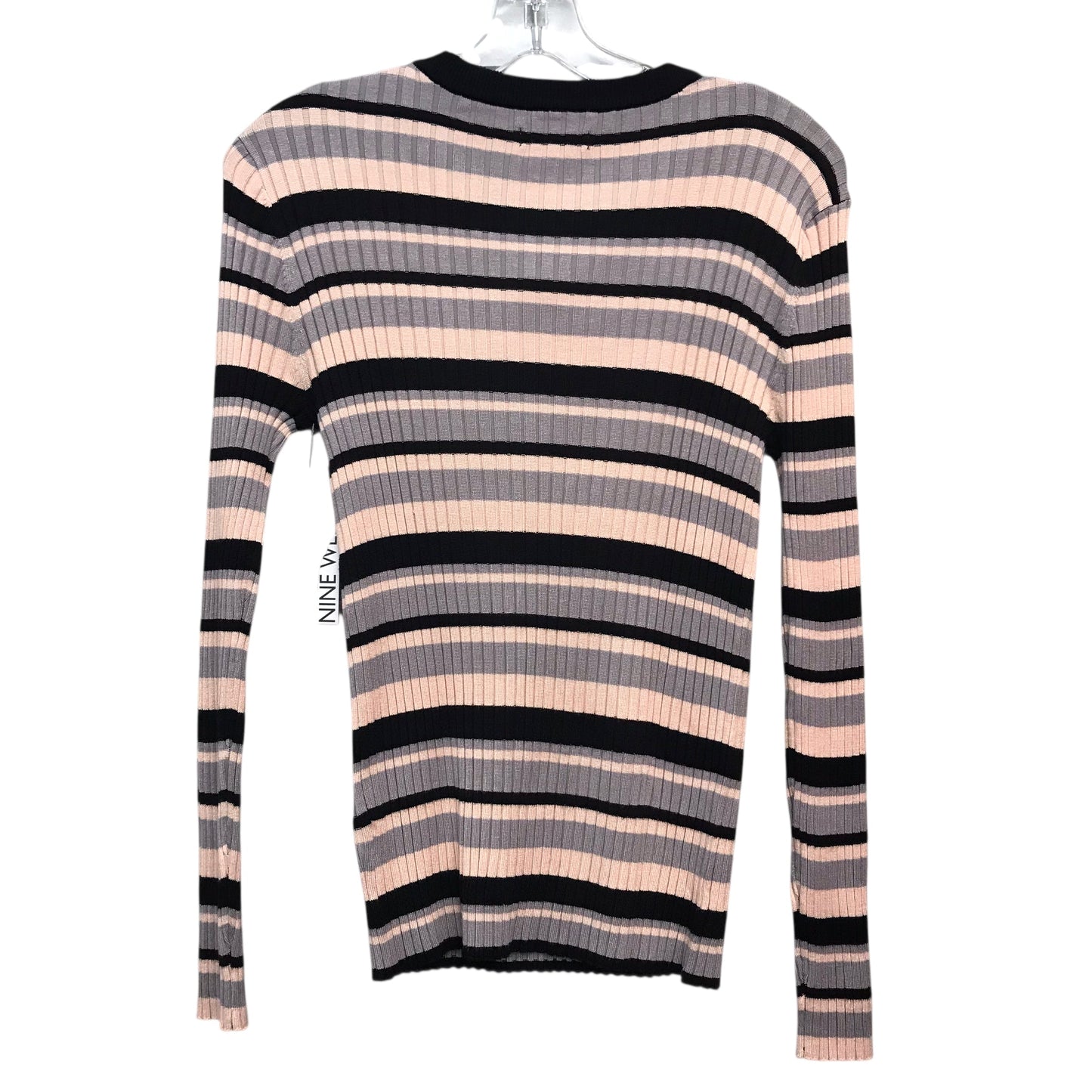 Sweater By Nine West In Black & Pink, Size:L