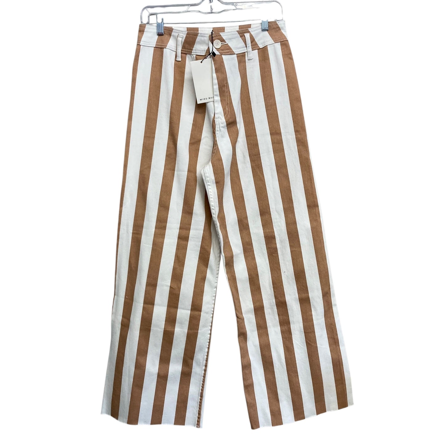 Pants Wide Leg By Miou Muse In Striped Pattern, Size:12