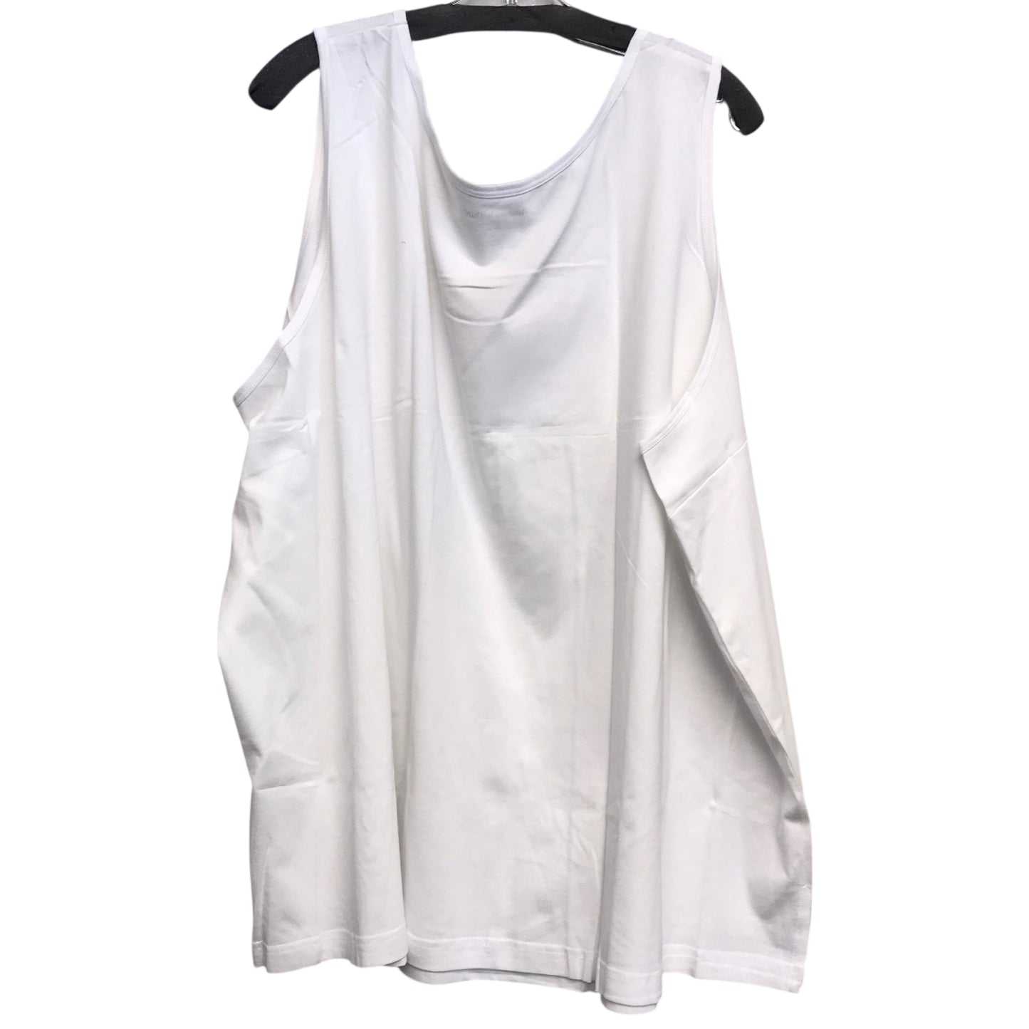 Top Sleeveless Basic By Woman Within In White, Size:4X