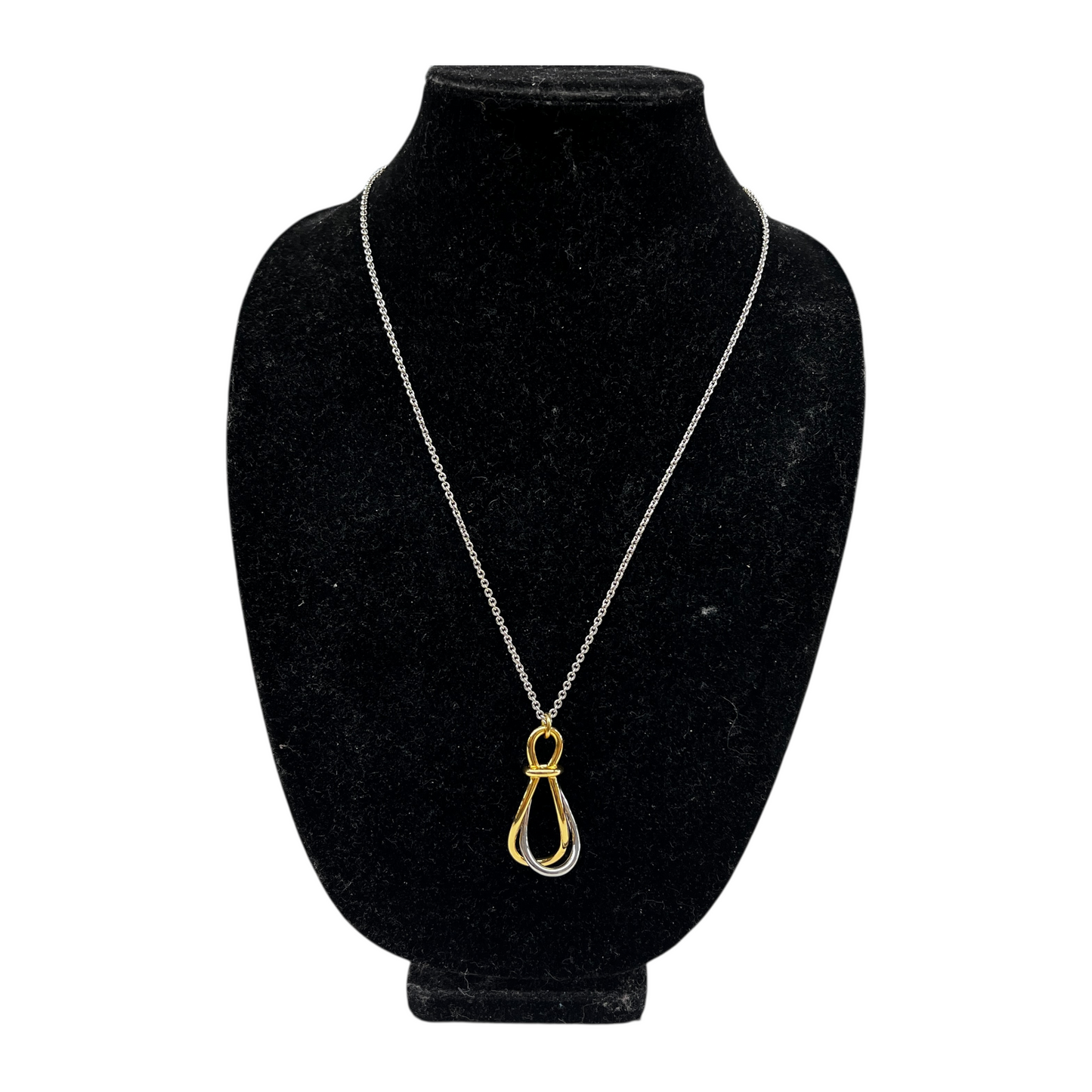 Necklace Lariat & Y-Drop By Ann Taylor In Gold & Silver