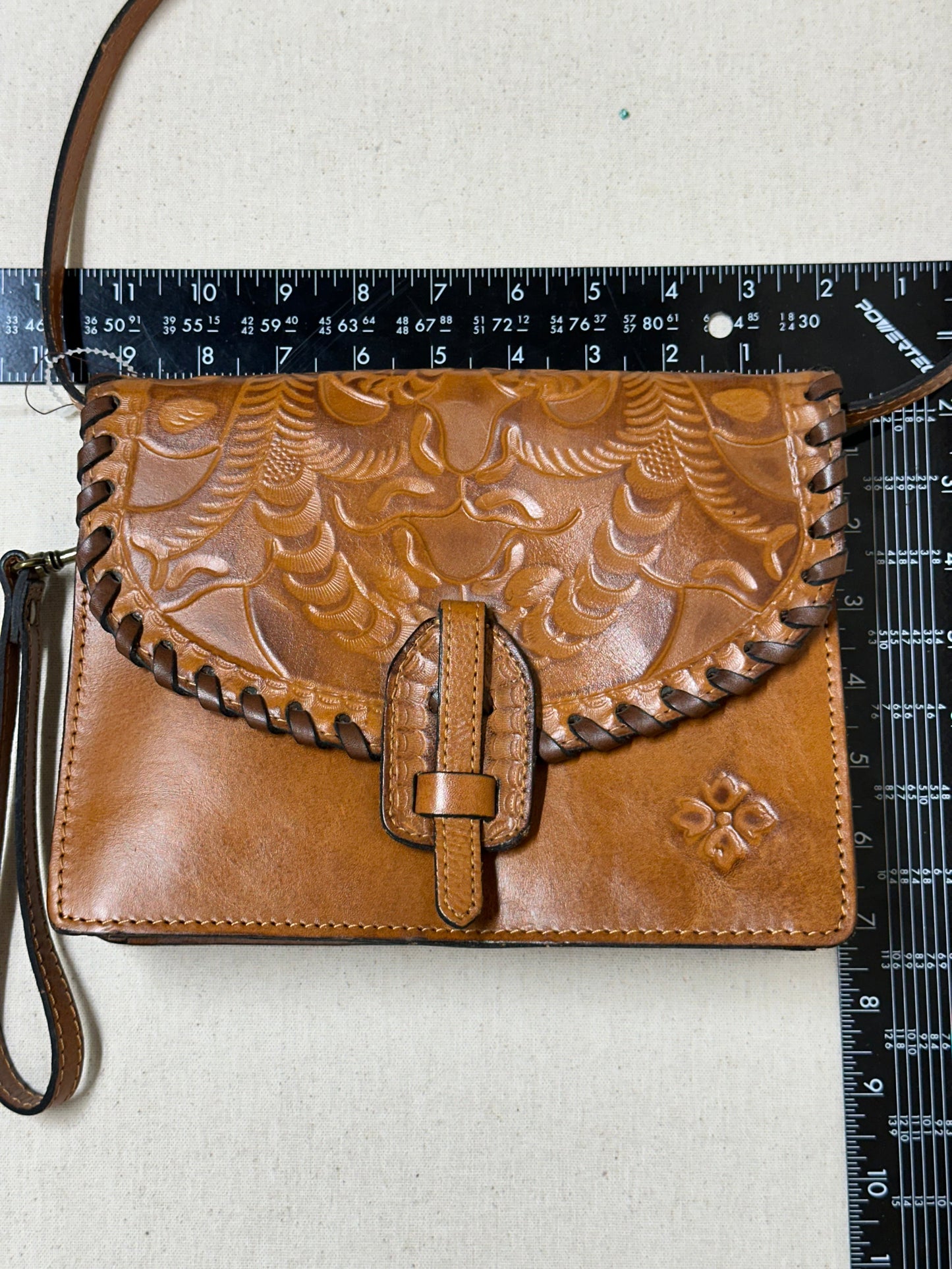 Crossbody Designer By Patricia Nash In Brown, Size:Small
