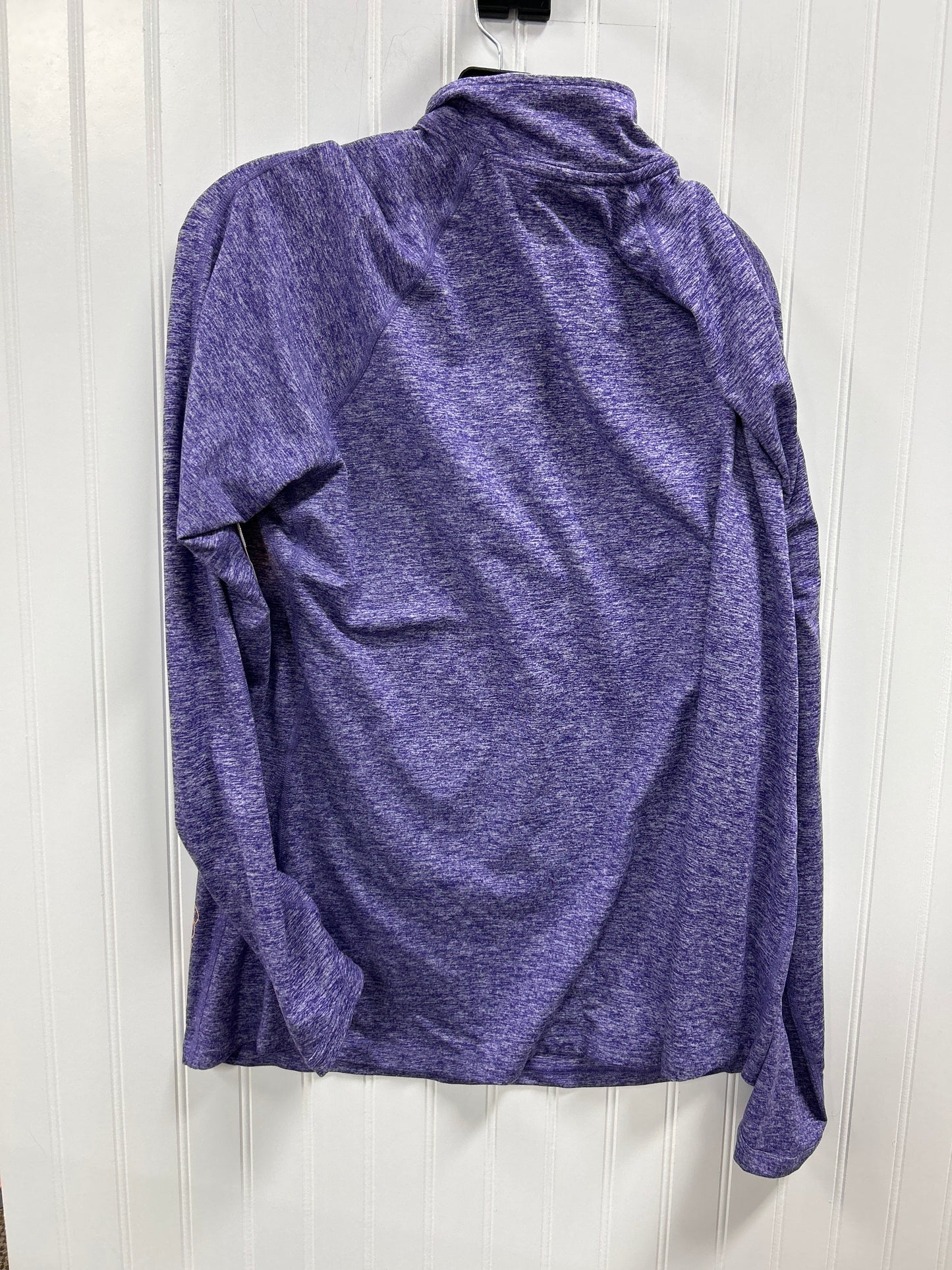 Athletic Top Ls Collar By Nike Apparel In Purple, Size:1X
