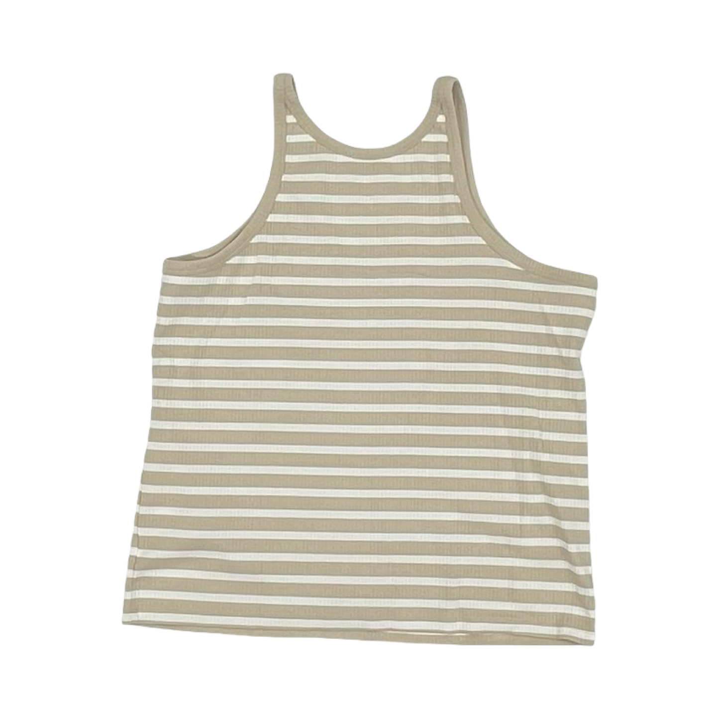 Tank Top By Gap In Tan & White, Size:Xxl