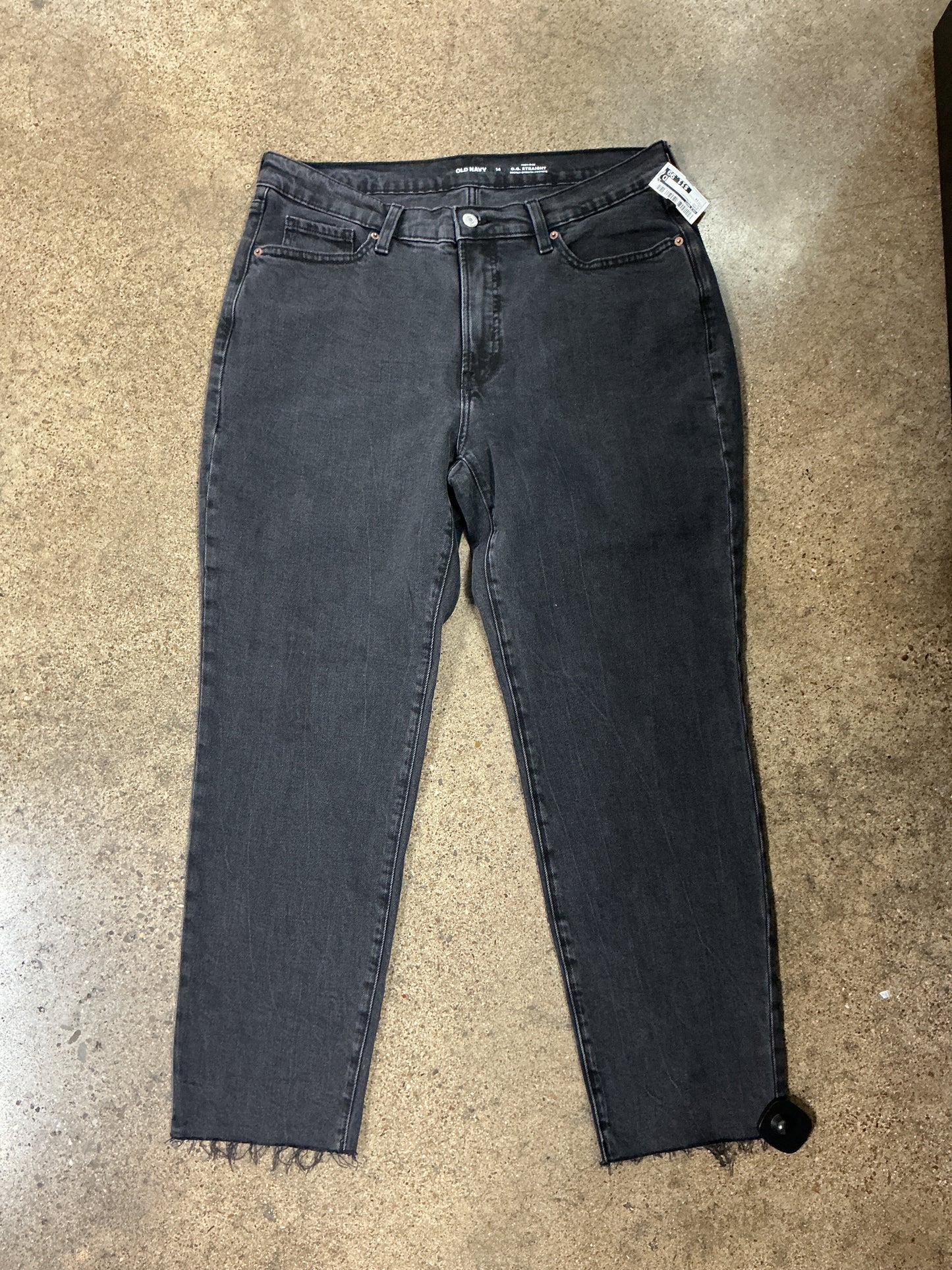 Jeans Straight By Old Navy In Black, Size:14