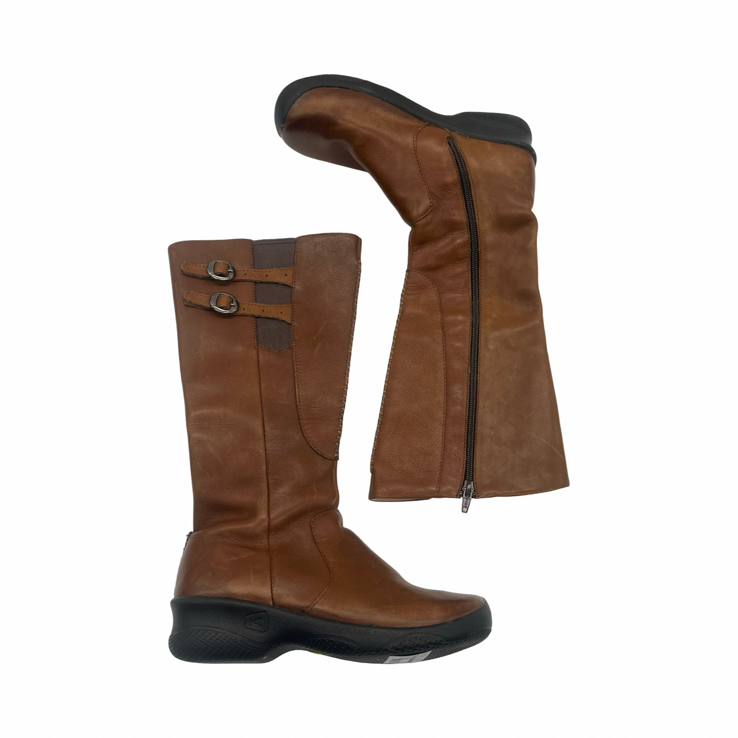 Boots Leather By Keen In Brown, Size:6.5