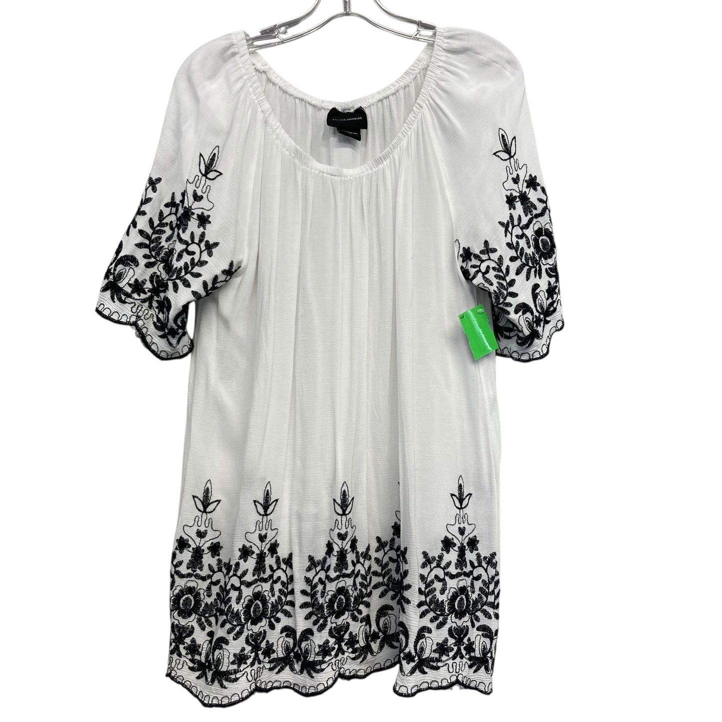 Top Ss By Liv Los Angeles In Black & White, Size:1X