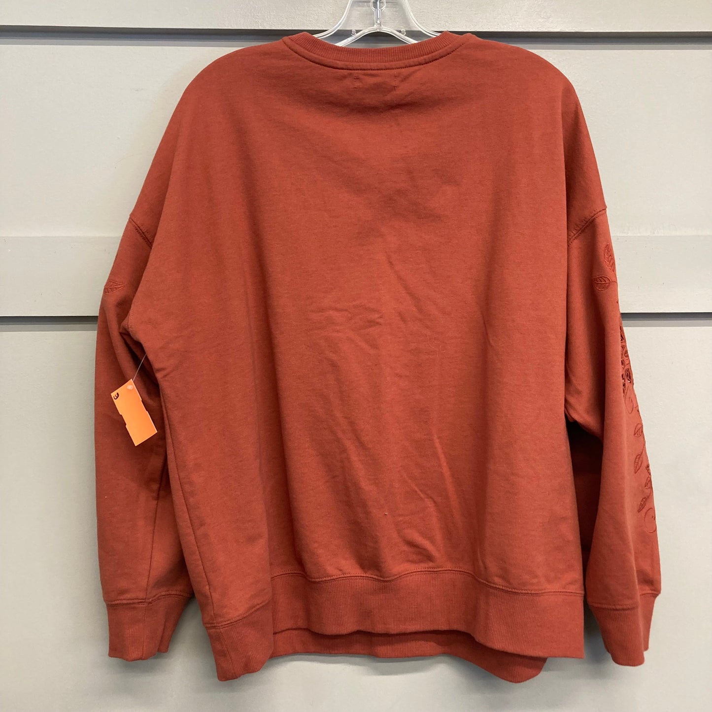 Sweatshirt Crewneck By Maurices In Orange, Size:1X