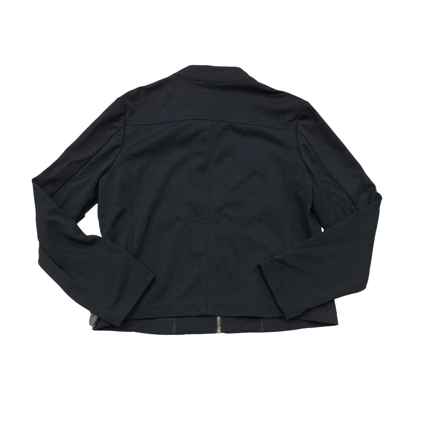 Jacket Moto By Michael By Michael Kors In Black & Gold, Size:L