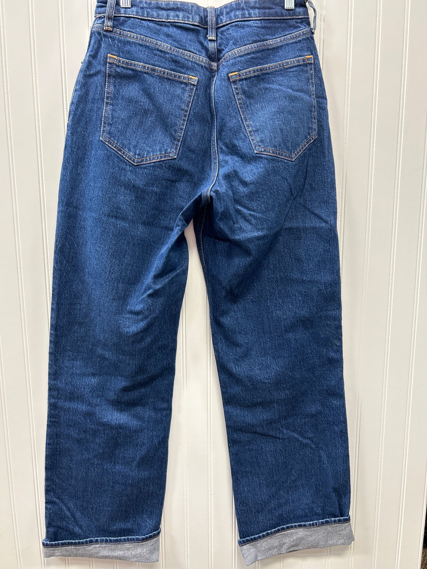 Jeans Wide Leg By Abercrombie And Fitch In Blue Denim, Size:8L