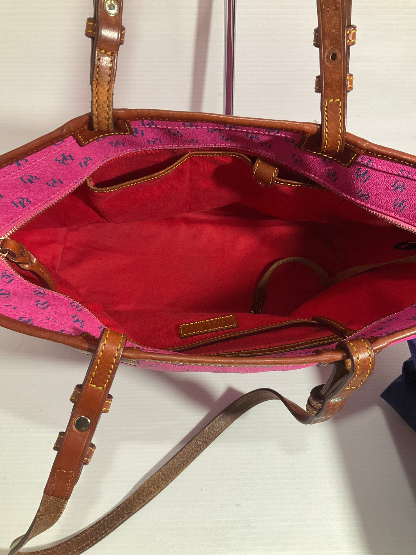Handbag Designer By Dooney And Bourke In Pink, Size:Large