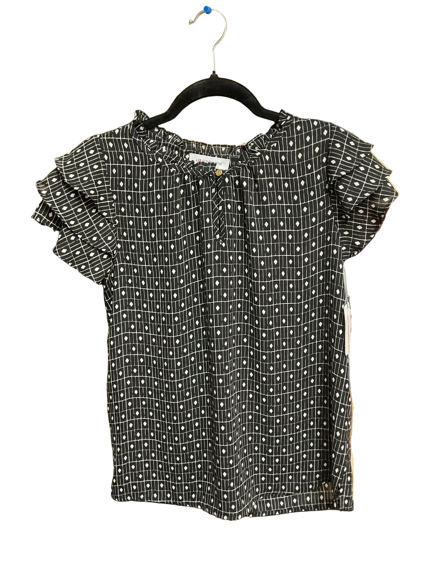 Top Ss By Liz Claiborne In Black & White, Size:Xs
