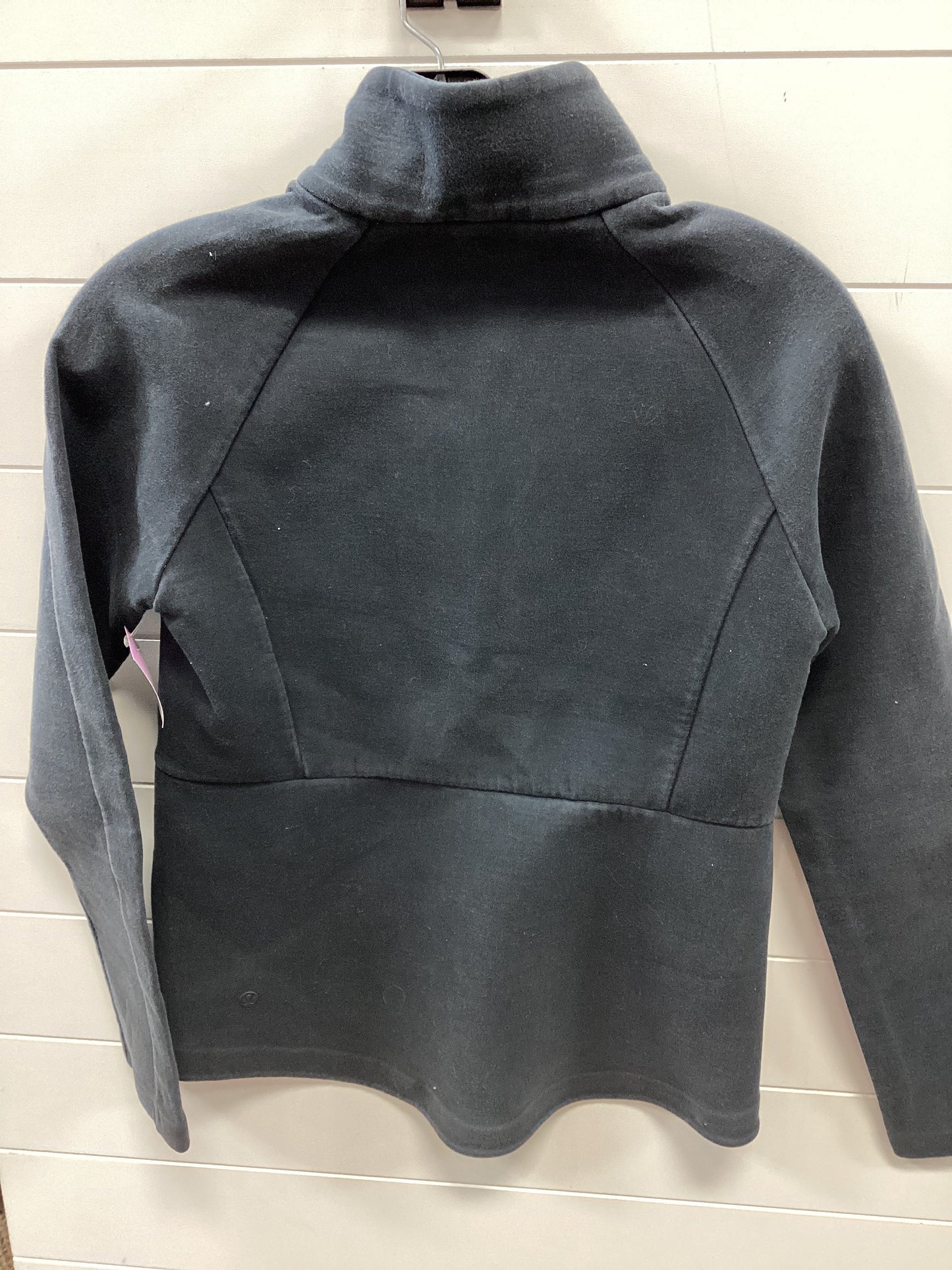 Athletic Top Ls Crewneck By Lululemon In Black, Size:6