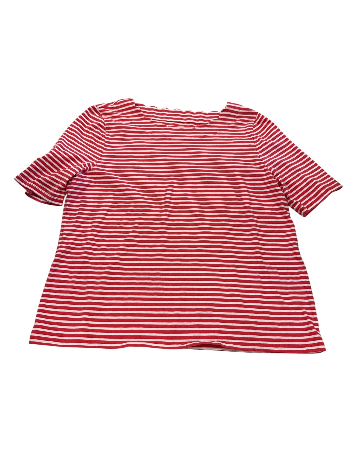 Top Ss Basic By Talbots In Striped Pattern, Size:Xl