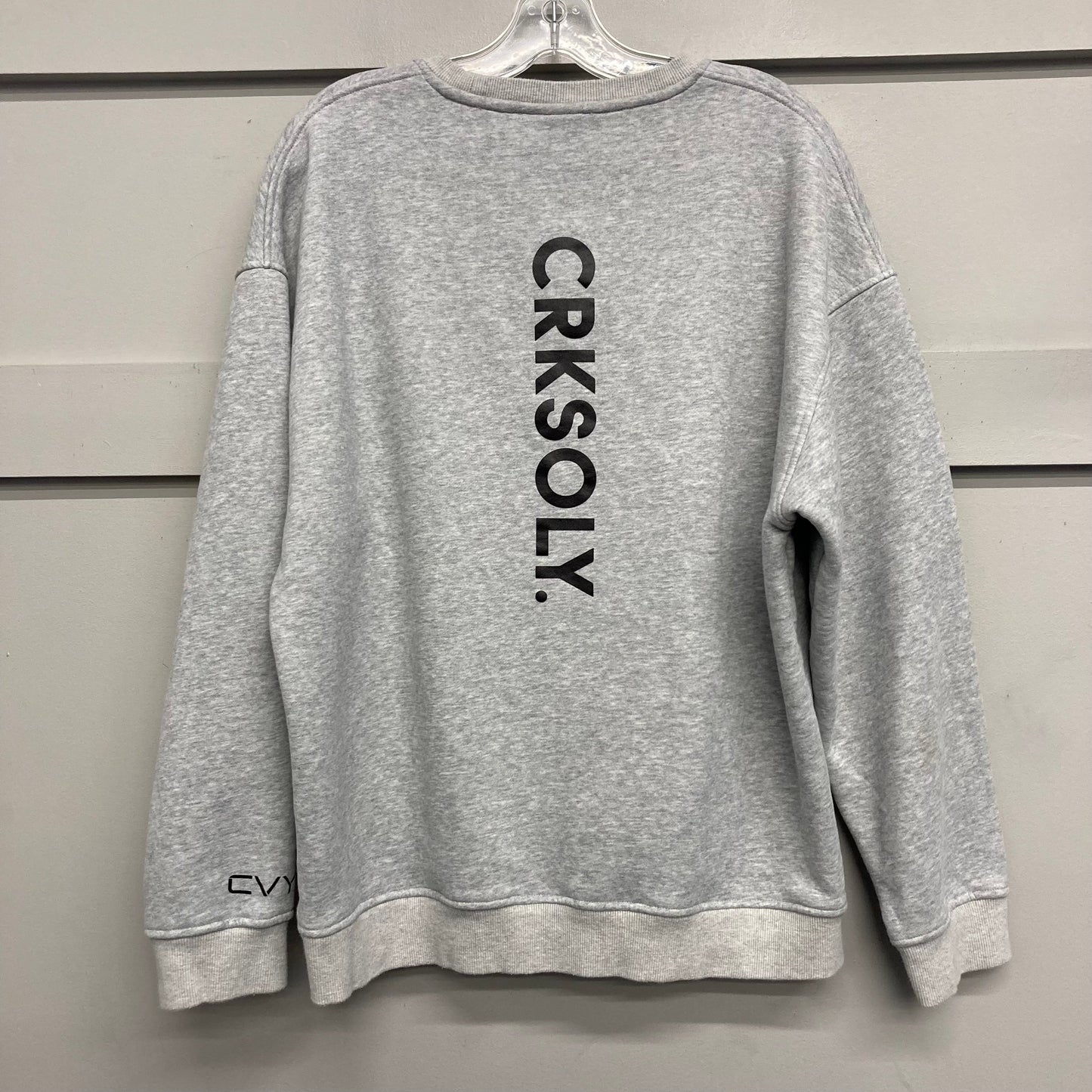Athletic Sweatshirt Crewneck By CVY In Grey, Size:Xl