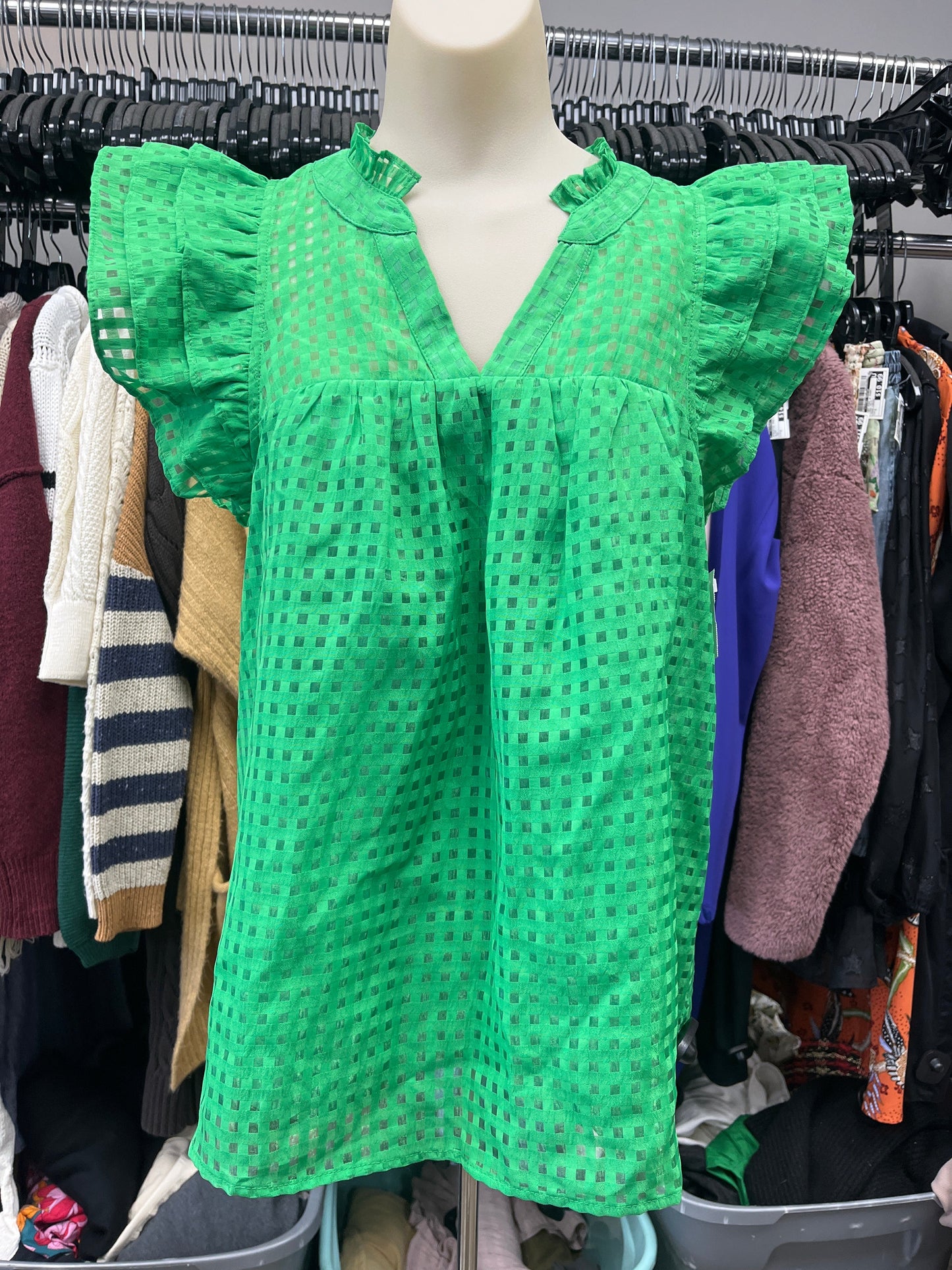 Top Ss By Entro In Green, Size:S