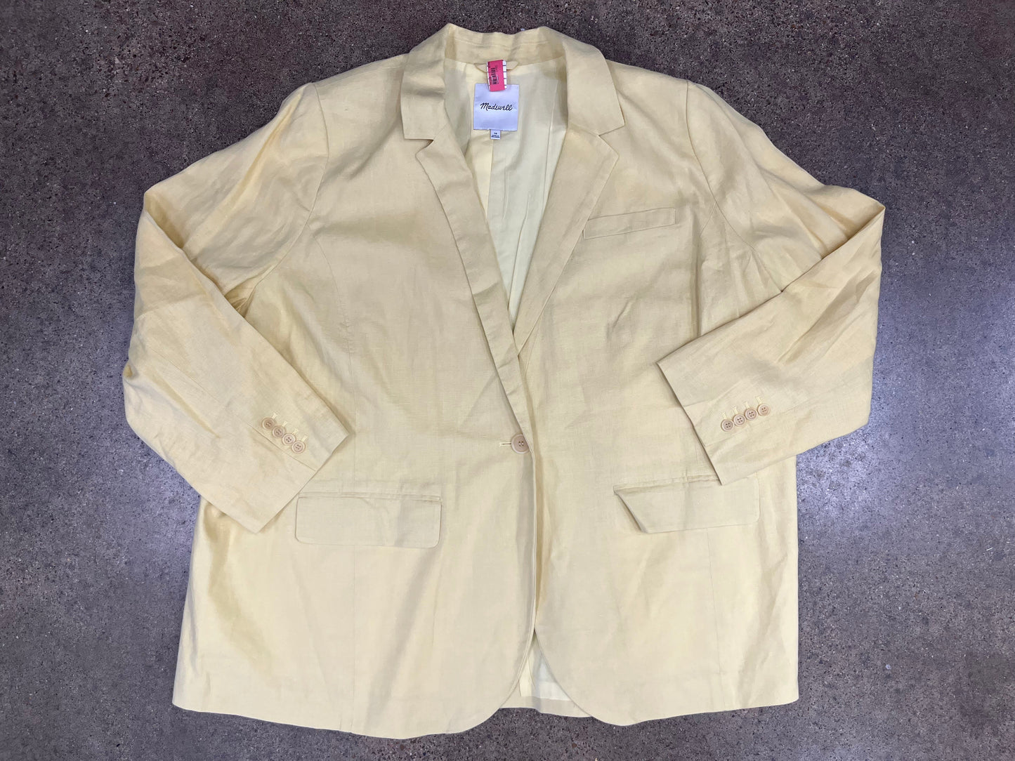 Blazer By Madewell In Yellow, Size:3X