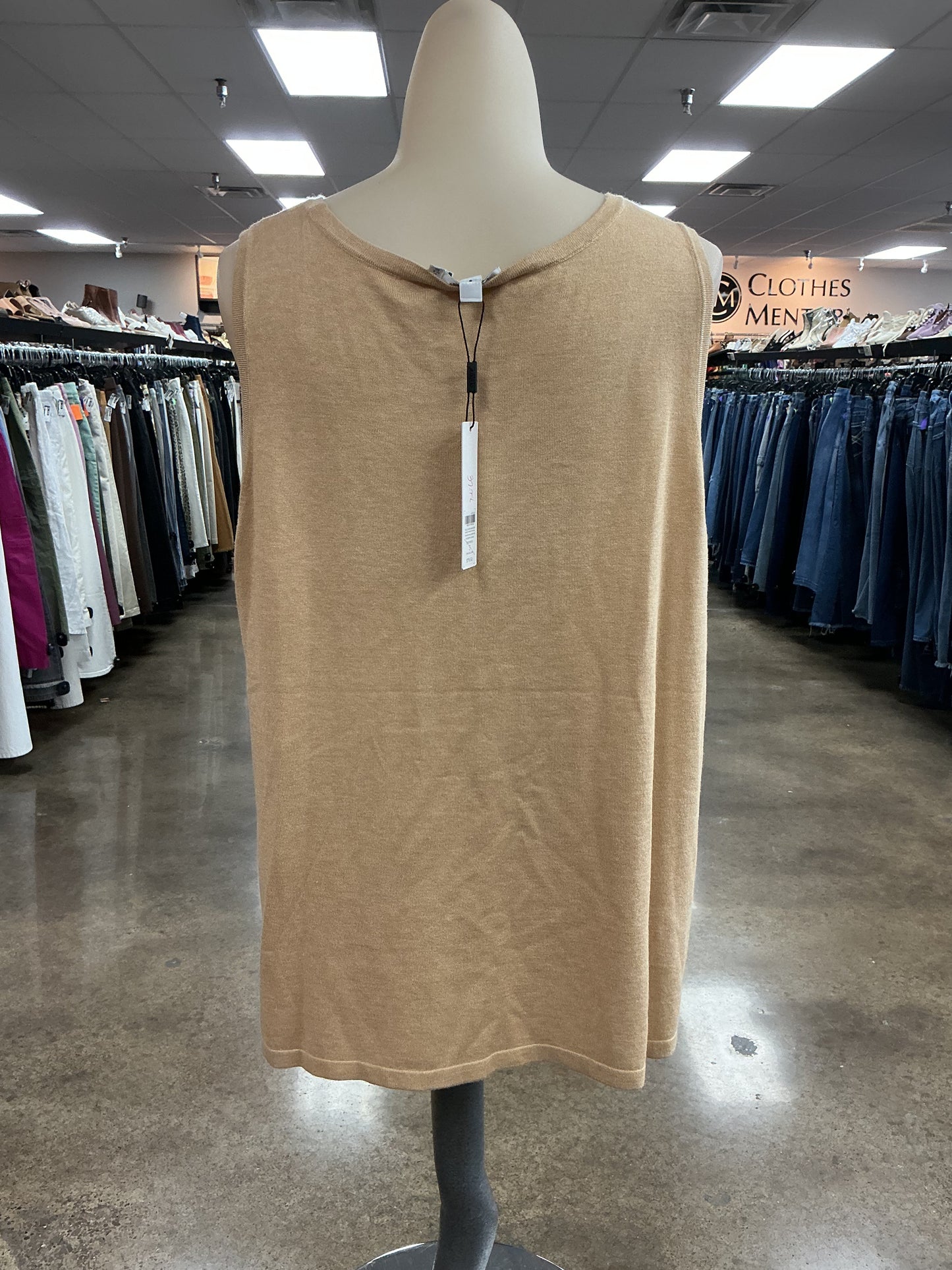 Tank Top By Chicos In Tan, Size:Xl