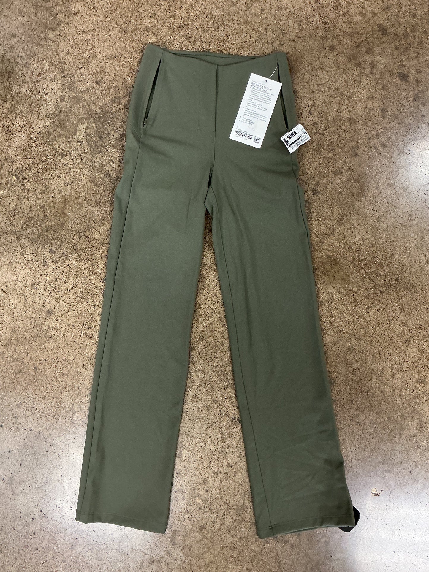 Athletic Pants By Lululemon In Green, Size:2