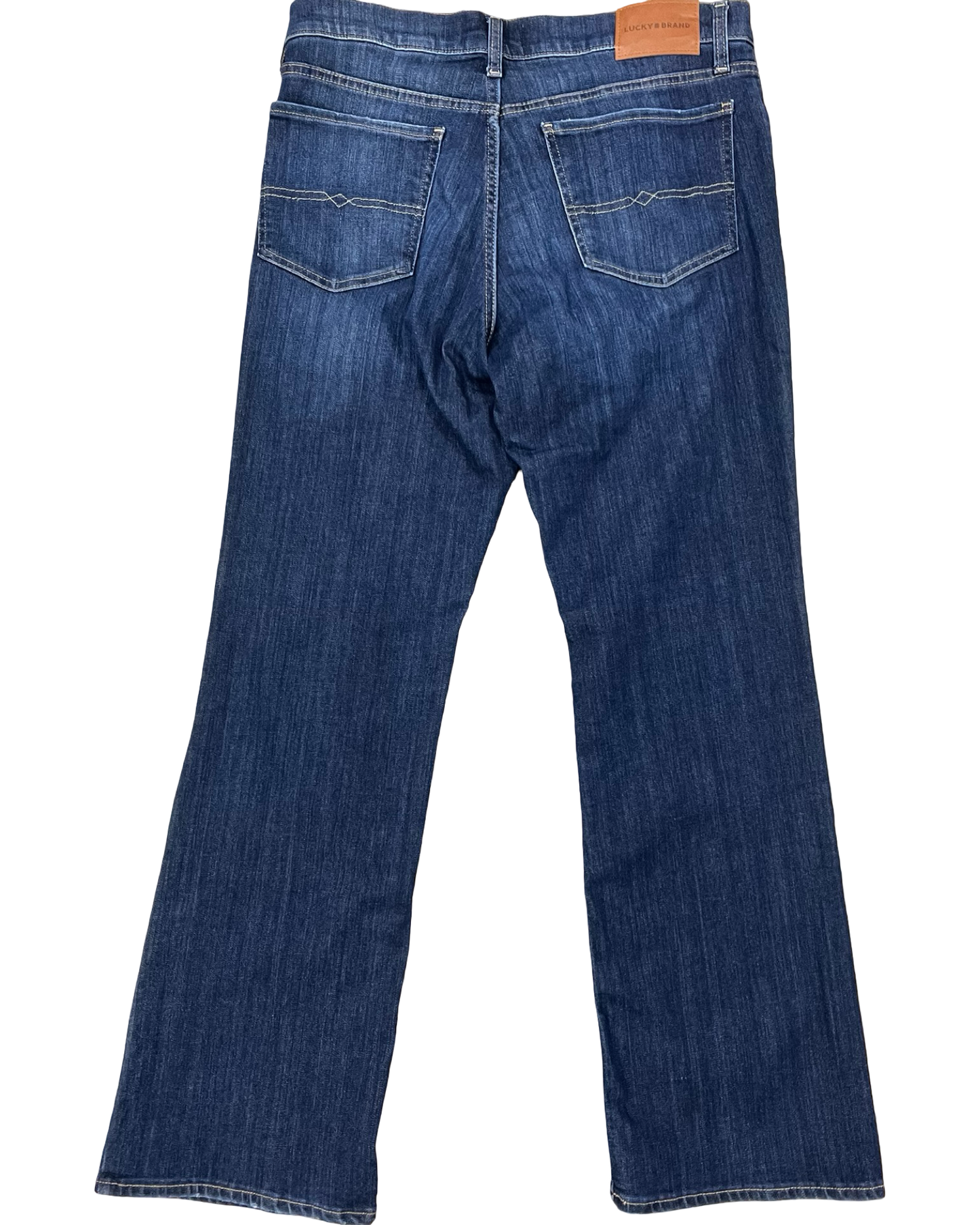 Jeans Boot Cut By Lucky Brand In Blue Denim, Size:12