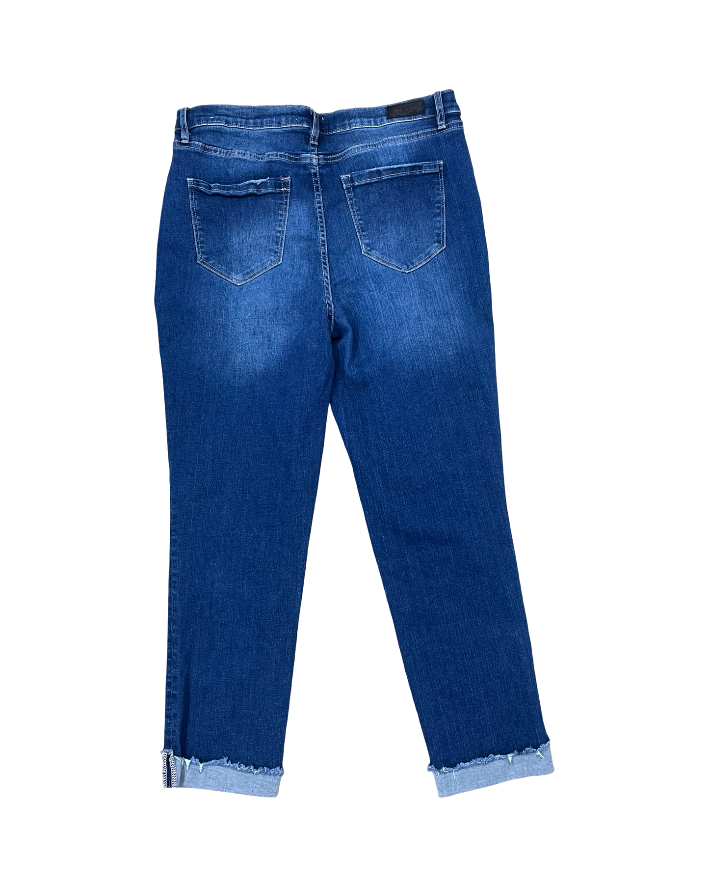 Jeans Skinny By Nicole Miller In Blue Denim, Size:12