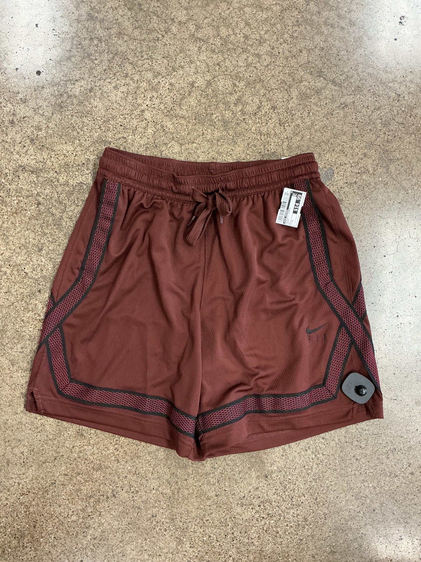 Athletic Shorts By Nike Apparel In Brown, Size:S