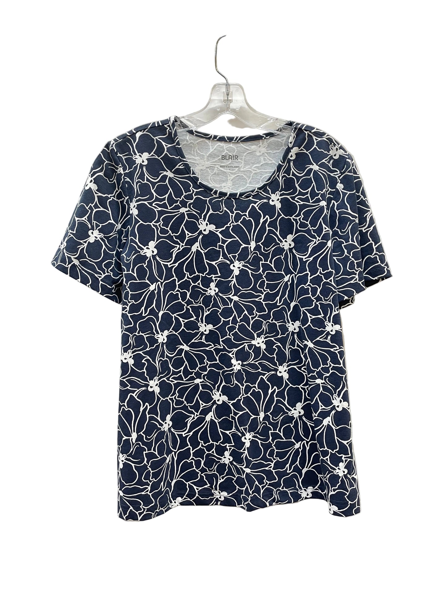 Top Ss By Blair In Blue & White, Size:L