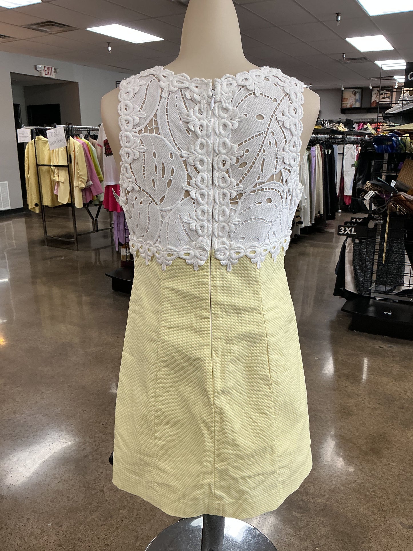 Dress Designer By Lilly Pulitzer In Yellow, Size:4