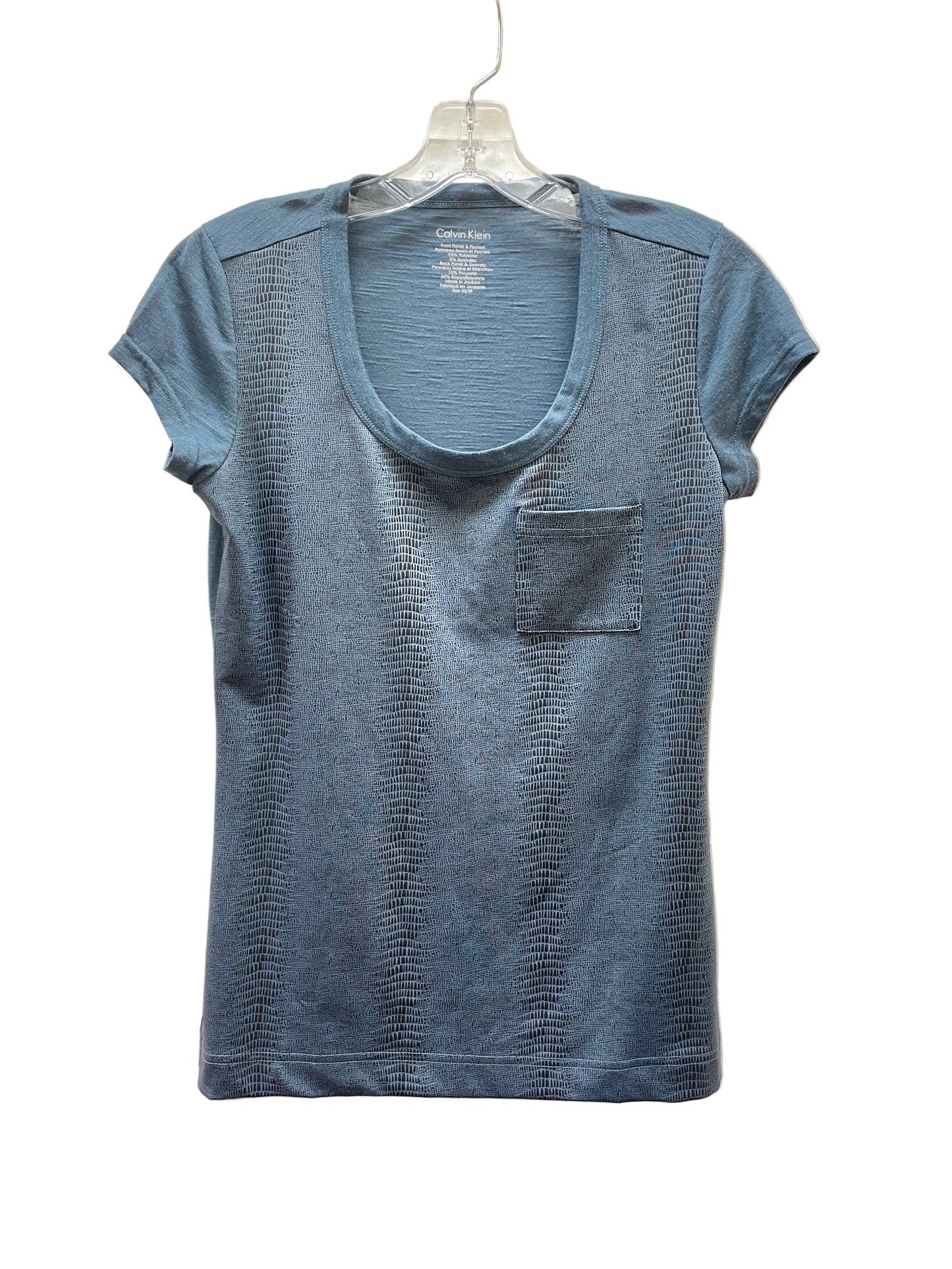 Top Ss Basic By Calvin Klein In Animal Print, Size:Xs