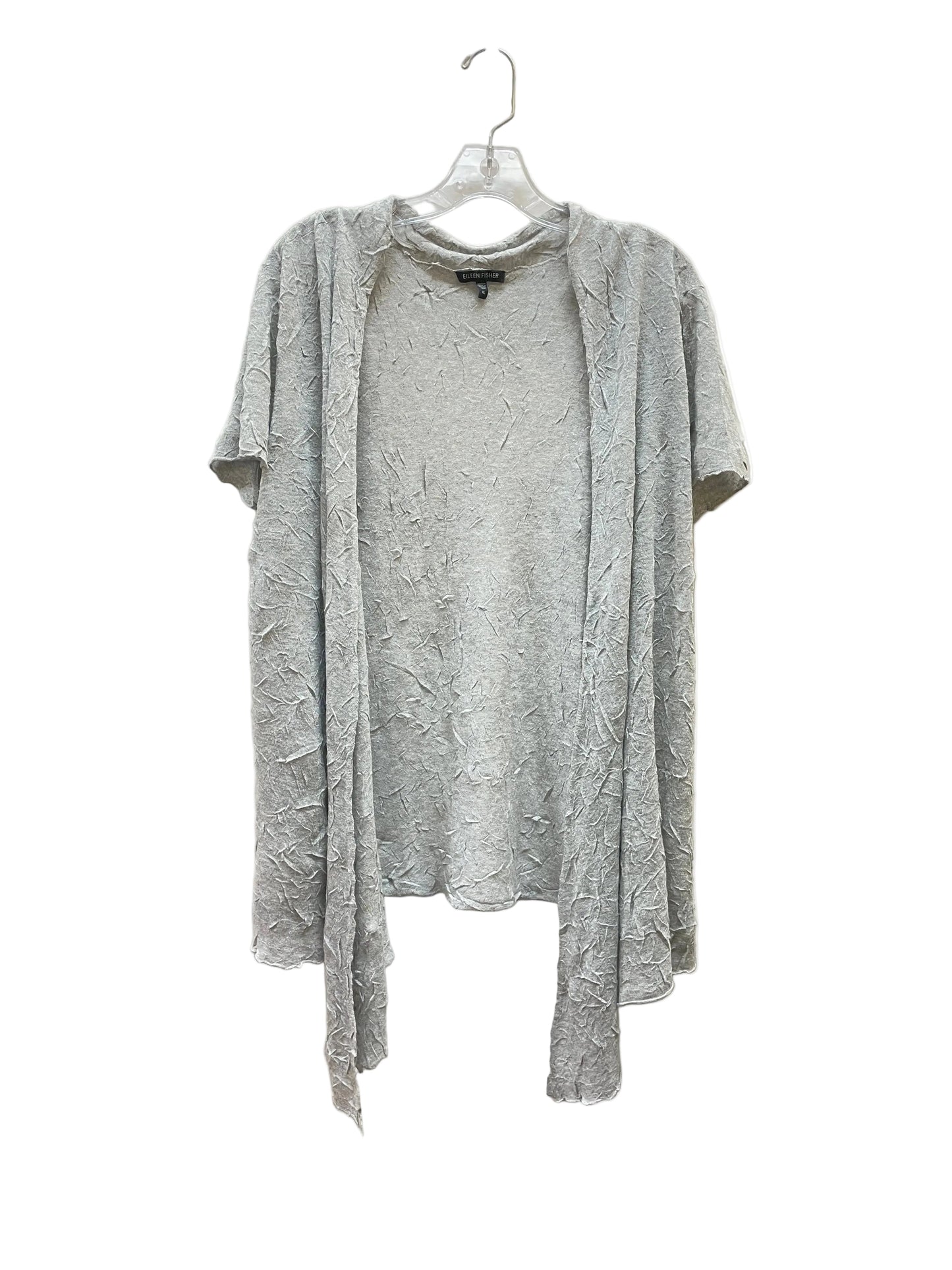 Cardigan By Eileen Fisher In Grey, Size:Xl
