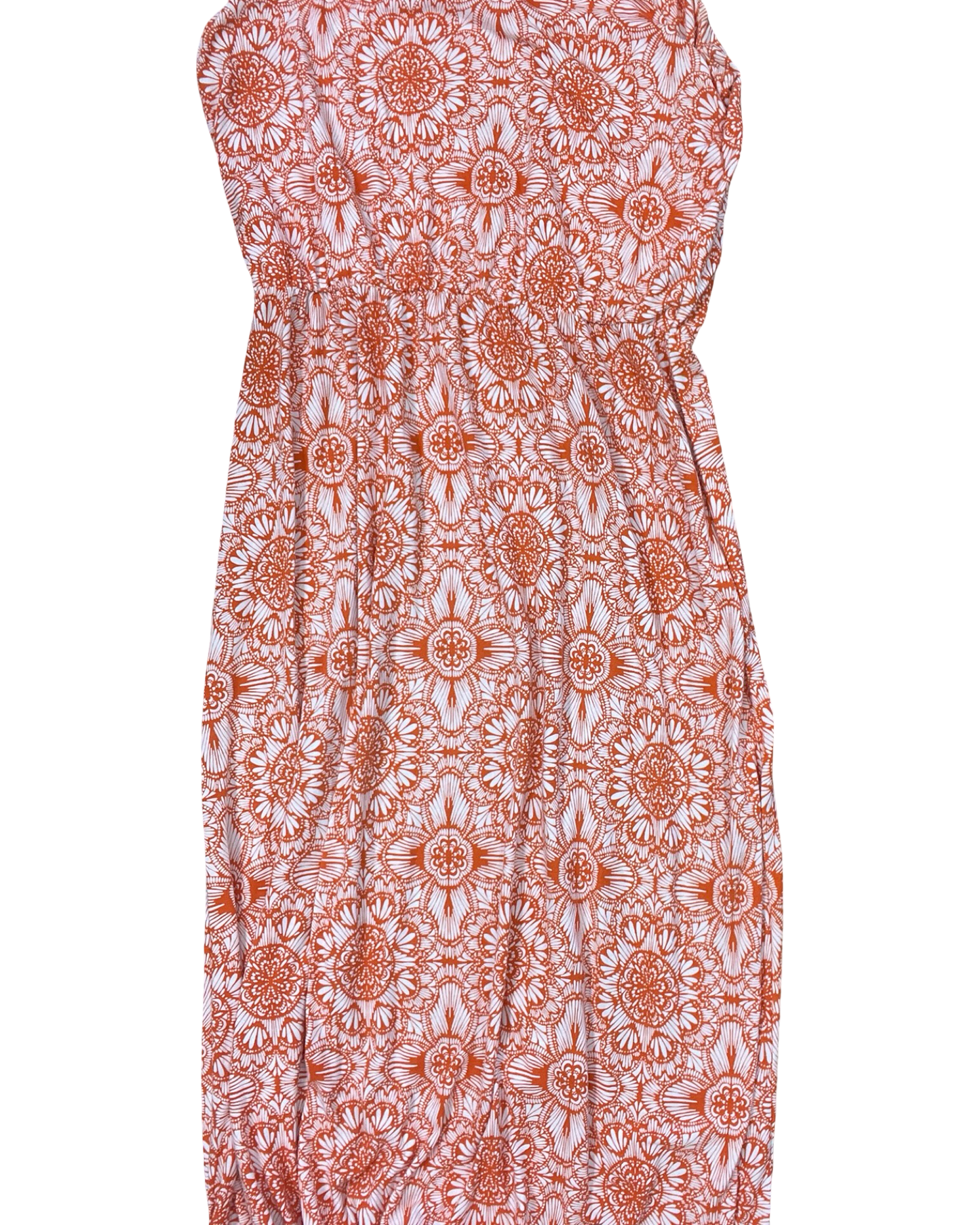 Dress Casual Maxi By Gap In Orange & White, Size:Xl