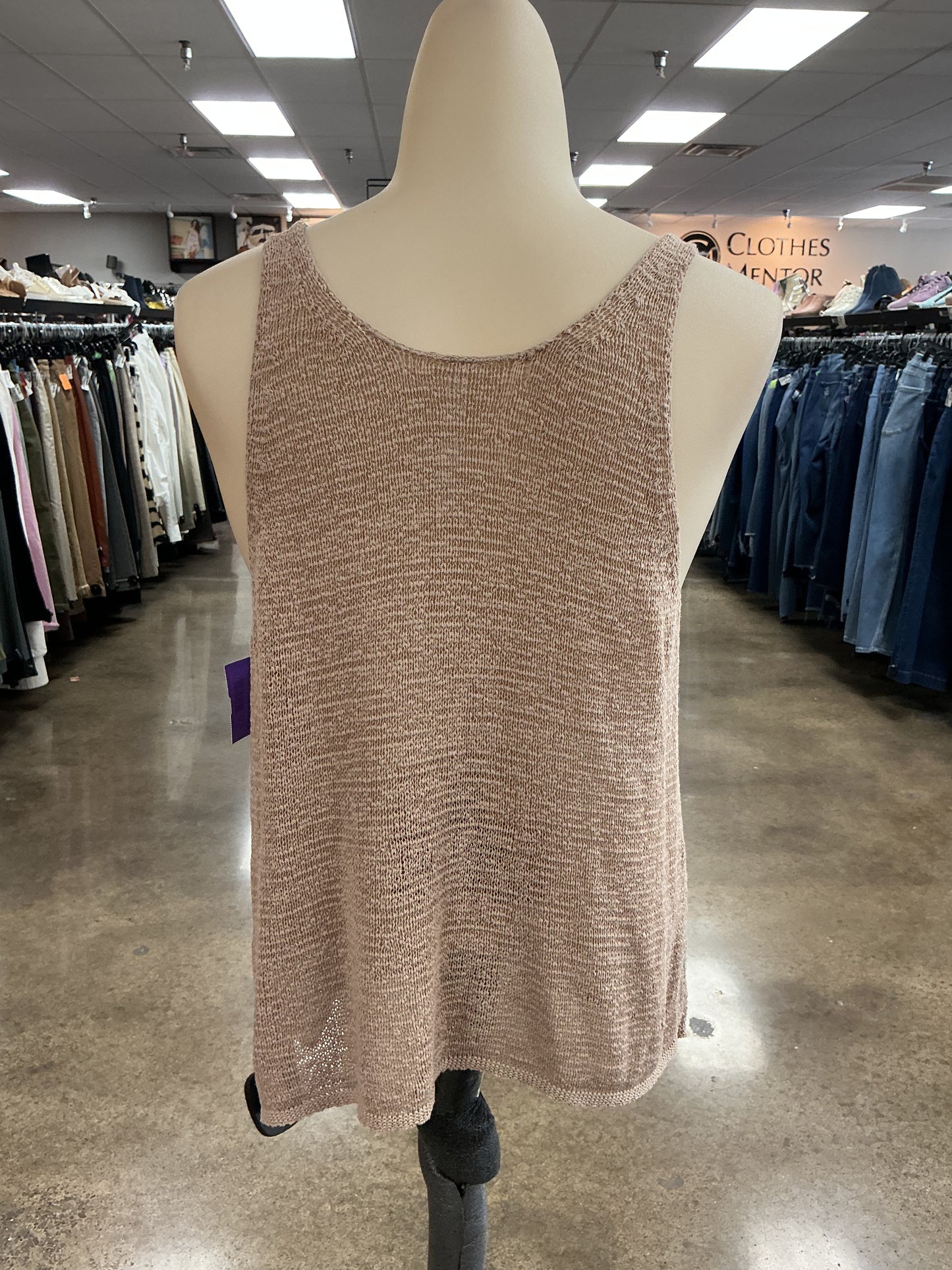 Top Sleeveless By Babaton In Tan, Size:S