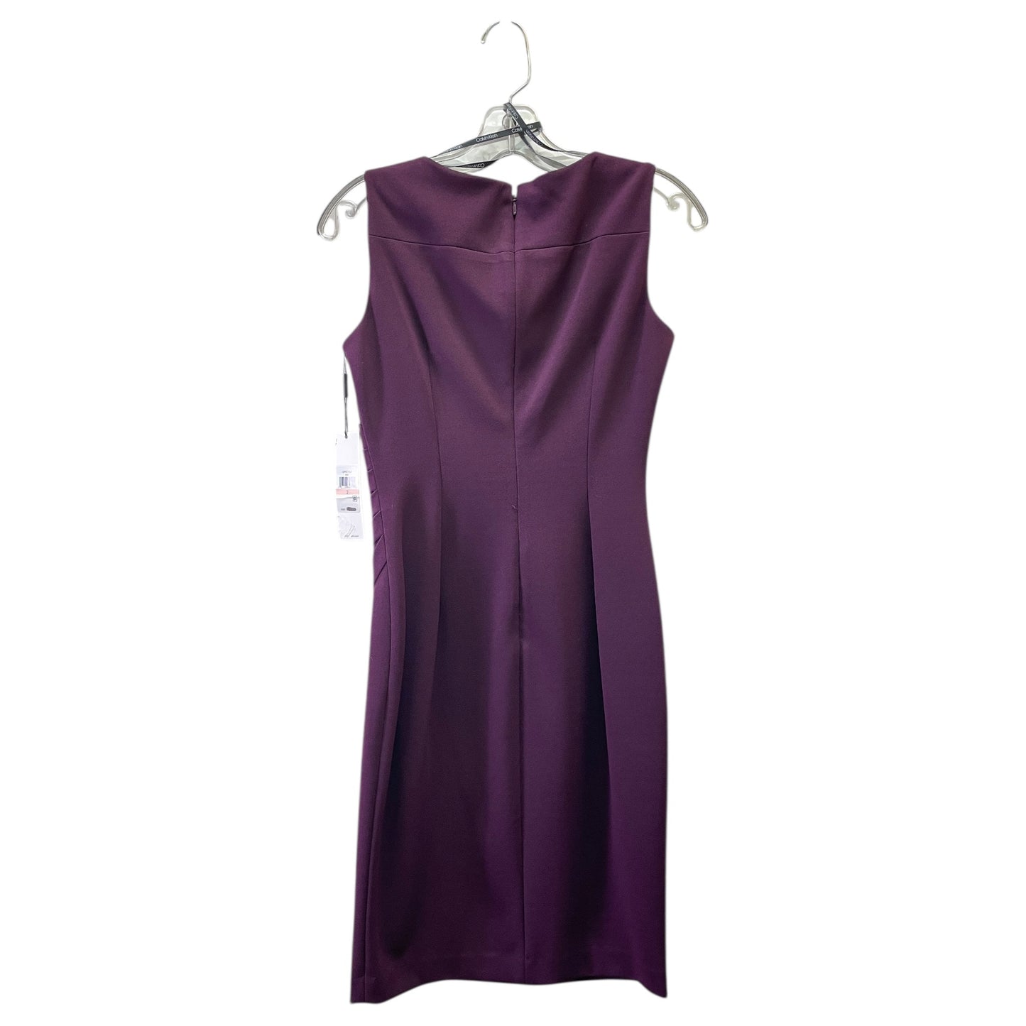 Dress Work By Calvin Klein In Purple, Size:2