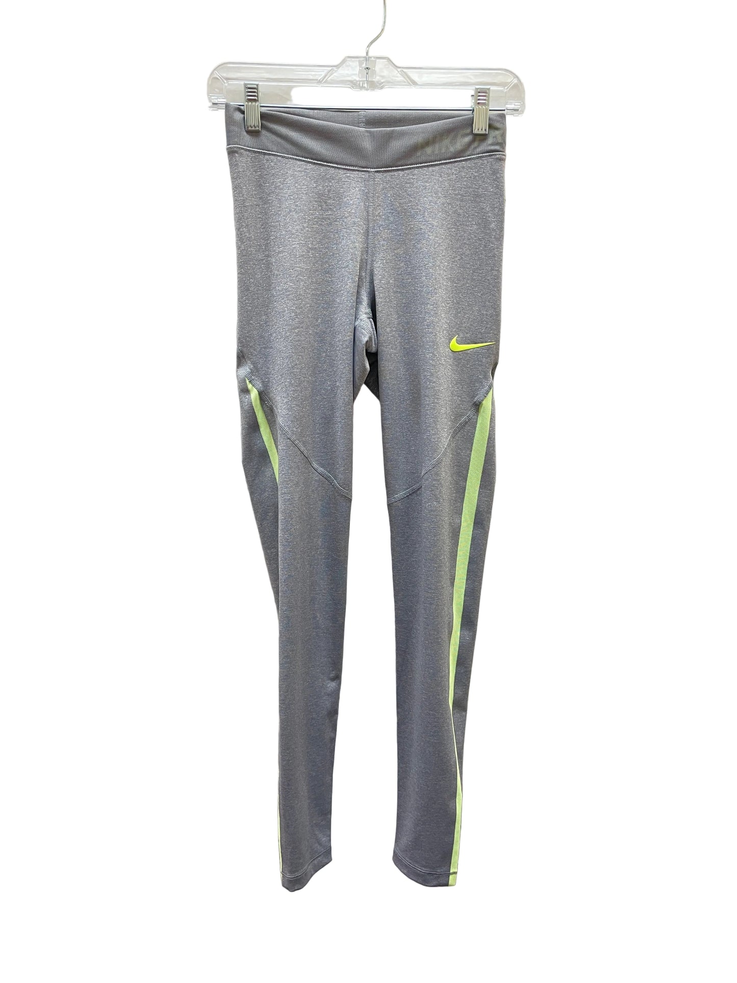 Athletic Leggings By Nike Apparel In Grey, Size:S