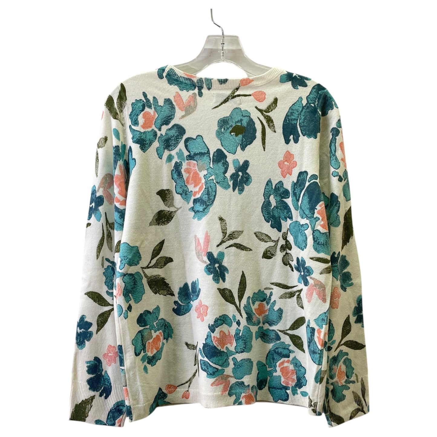 Sweater By Croft And Barrow In Floral Print, Size:M