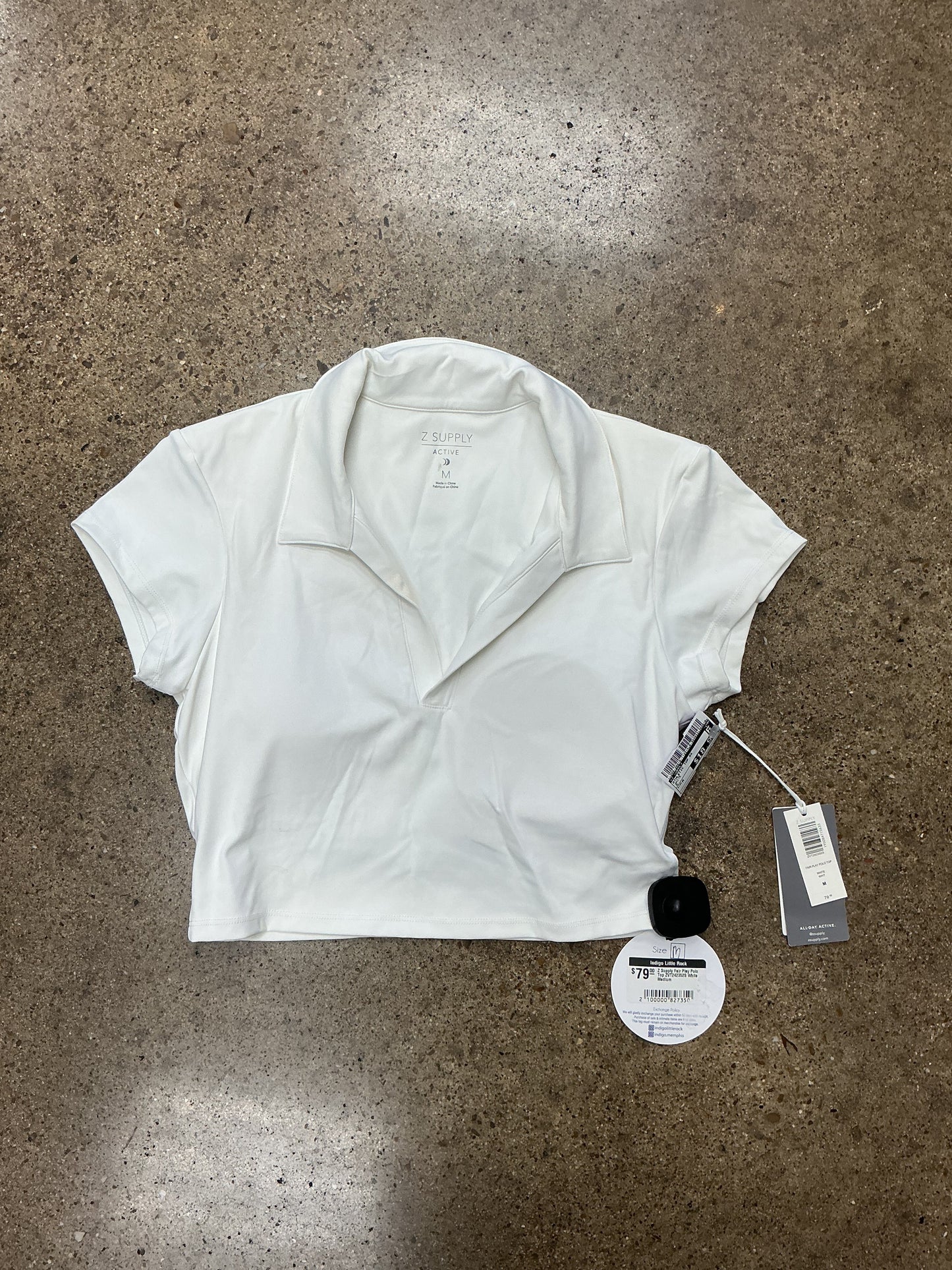 Athletic Top Ss By Z Supply In White, Size:M