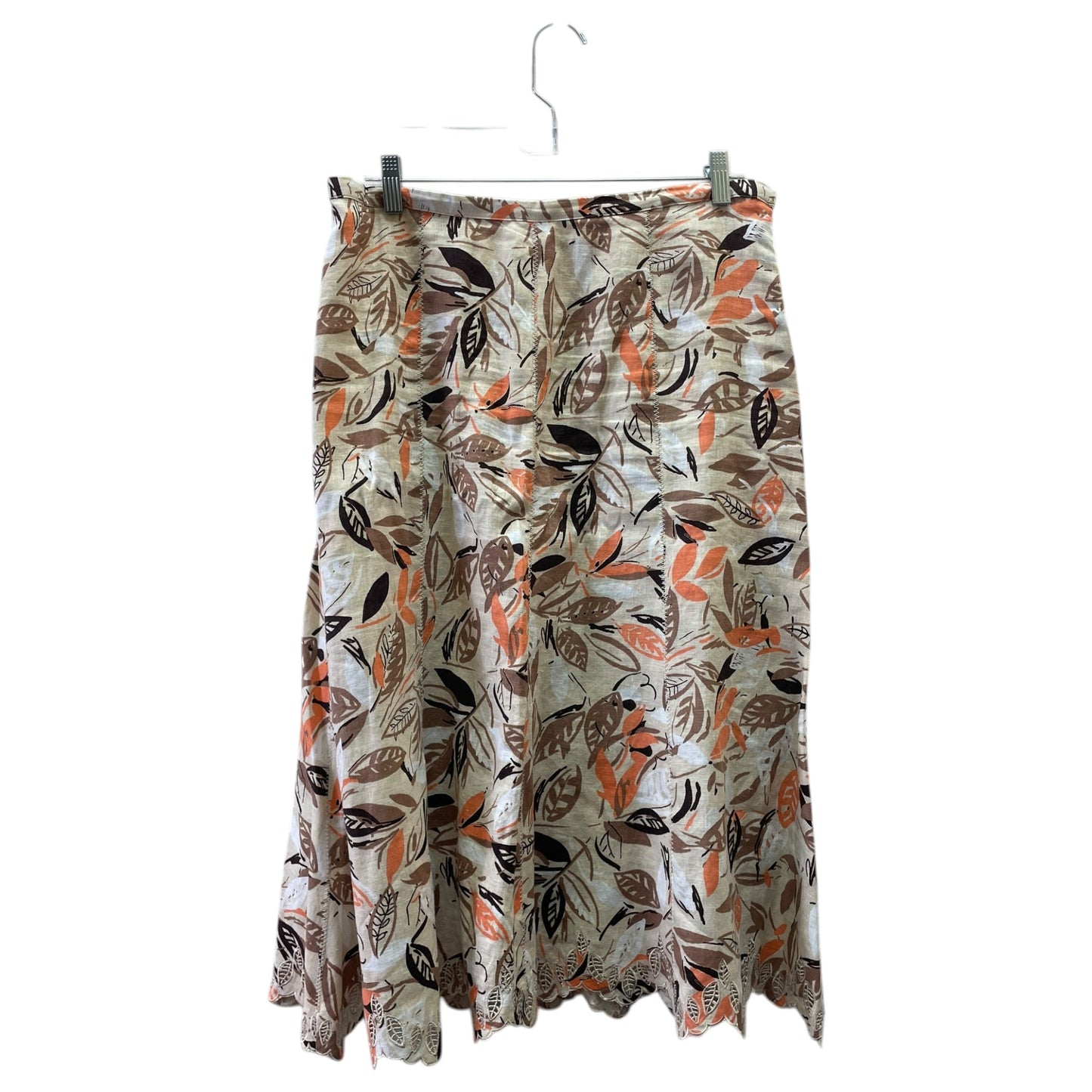 Skirt Maxi By Jm Collections In Cream & Tan, Size:L