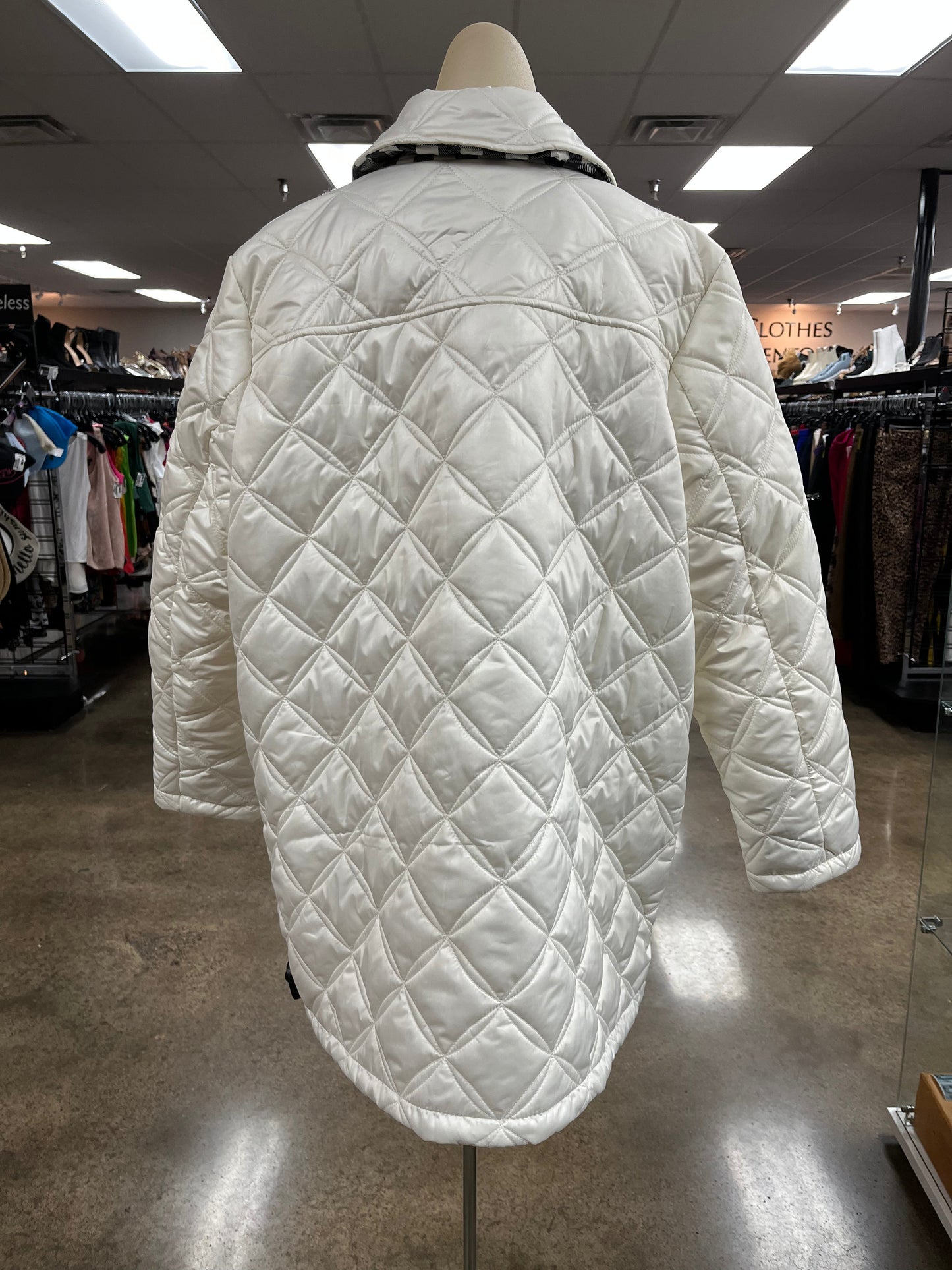 Coat Designer By Kate Spade In White, Size:Xl