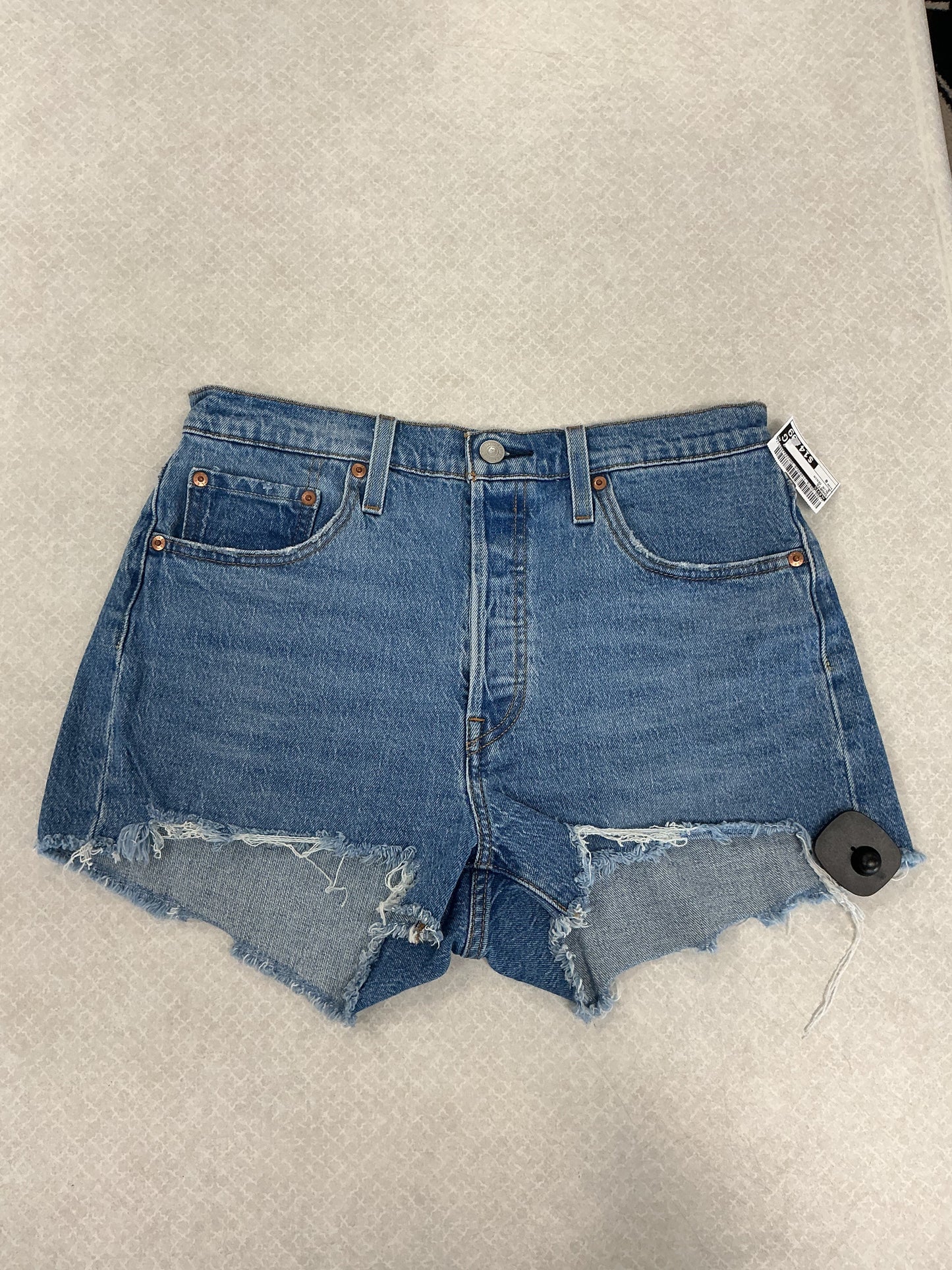 Shorts By Levis In Blue Denim, Size:8